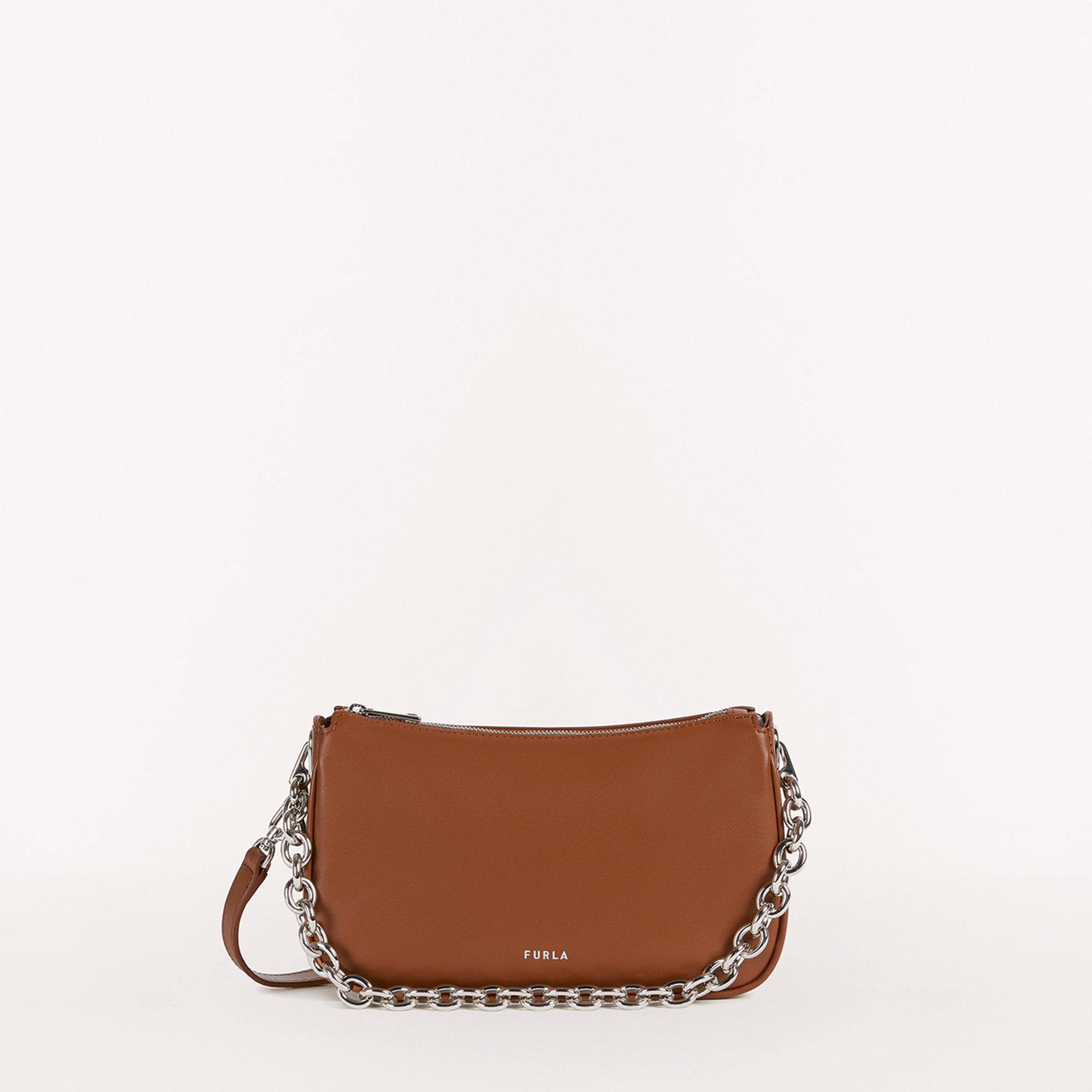 FURLA MOON Borsa a spalla S cognac Furla vista0