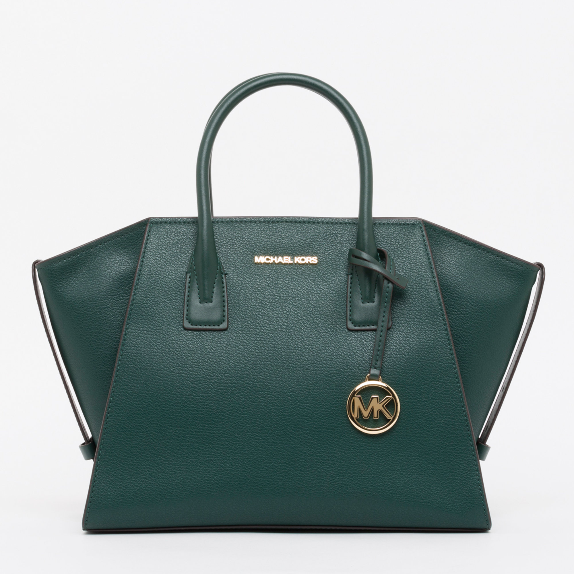 Michael Kors Borsa Avril in pelle verde foresta Michael Kors vista0