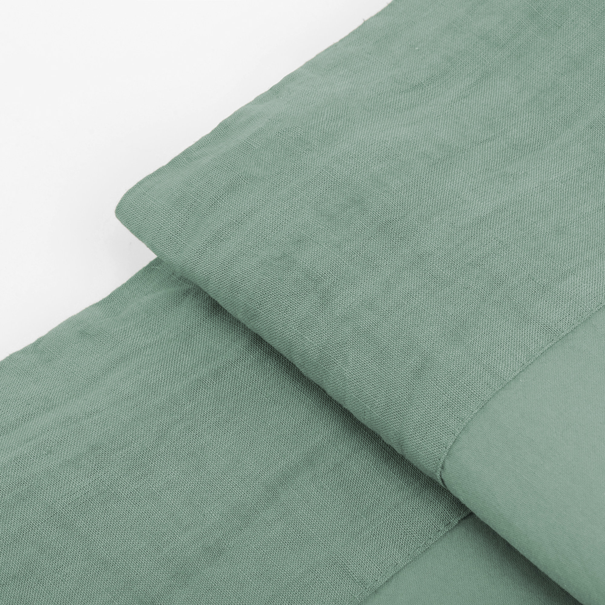 Completo letto matrimoniale Manila - no stiro, verde Creole vista3