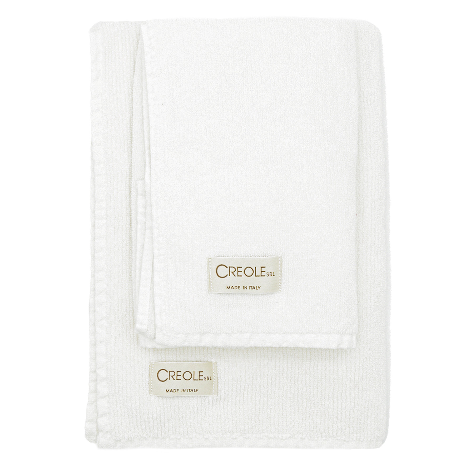 Set asciugamani Elisir (1 asciugamano viso + 1 asciugamano ospite), bianco Creole vista1