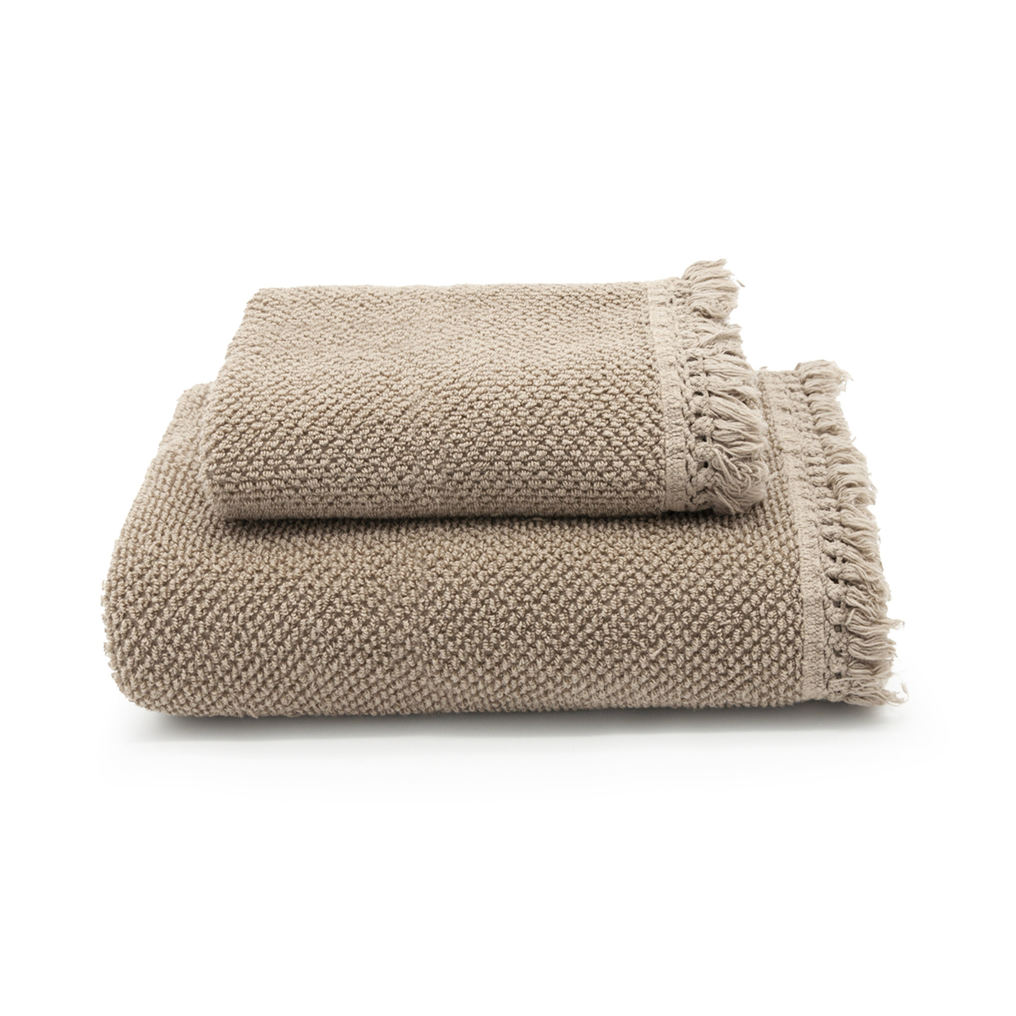 Ensemble de serviettes Eden (1 serviette de visage+1 serviette invité), taupe Creole vista0