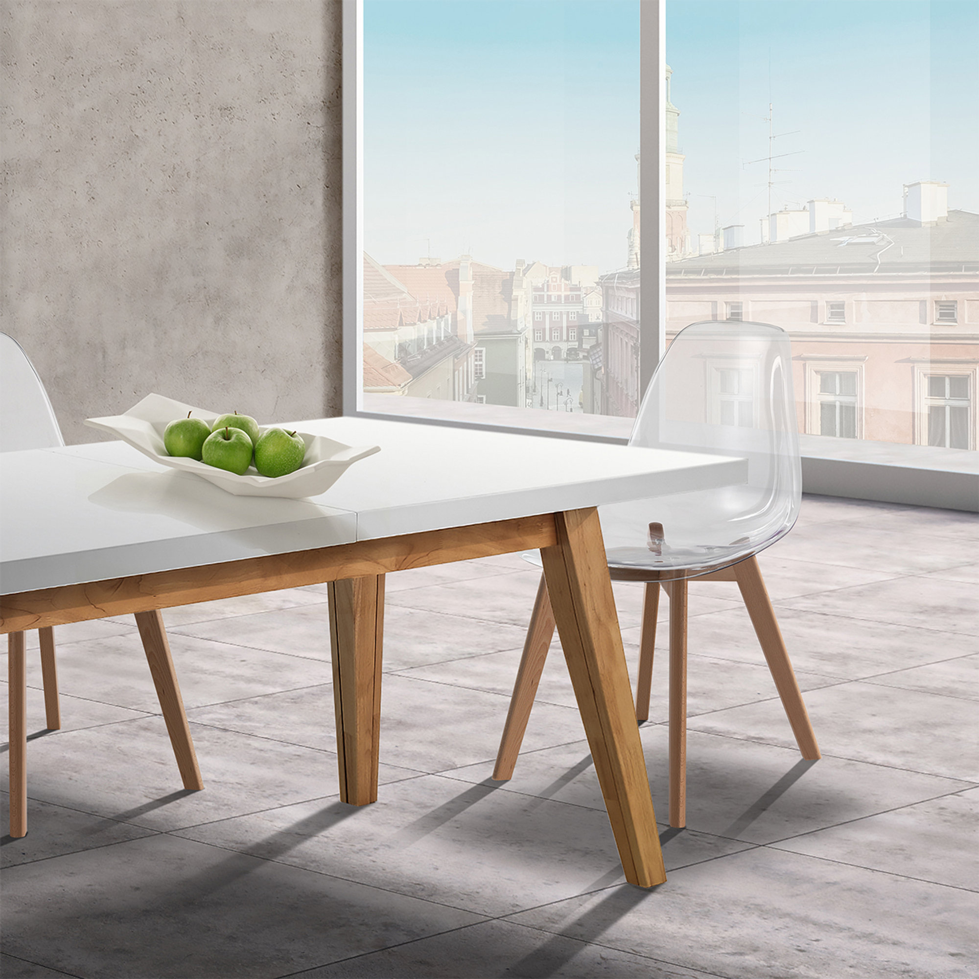 Bandeja para centro de mesa/bolsillo LIGIO BIG, blanca Tomasucci Outdoor vista3