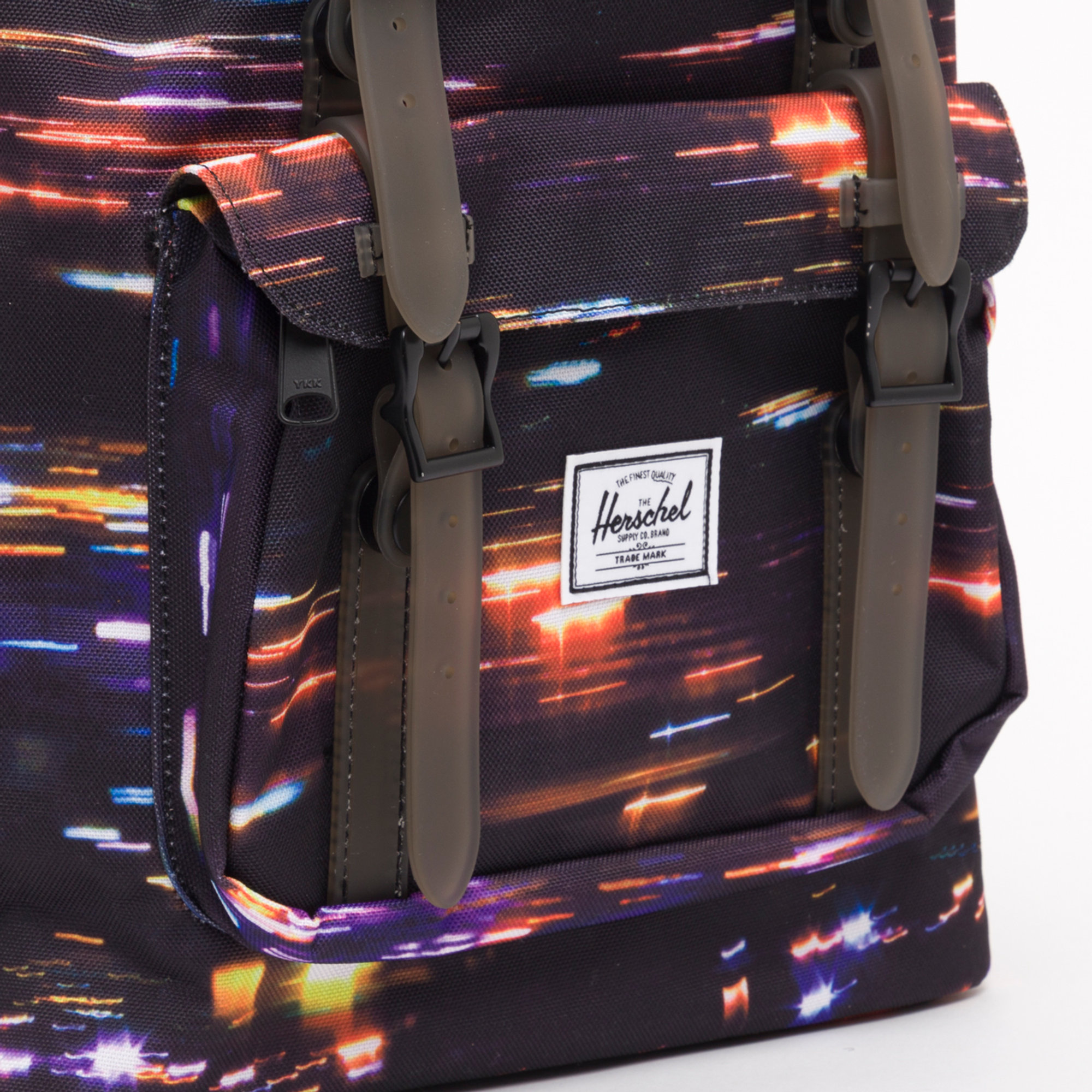 Herschel zaino Little America volume medio night lights Herschel  vista2