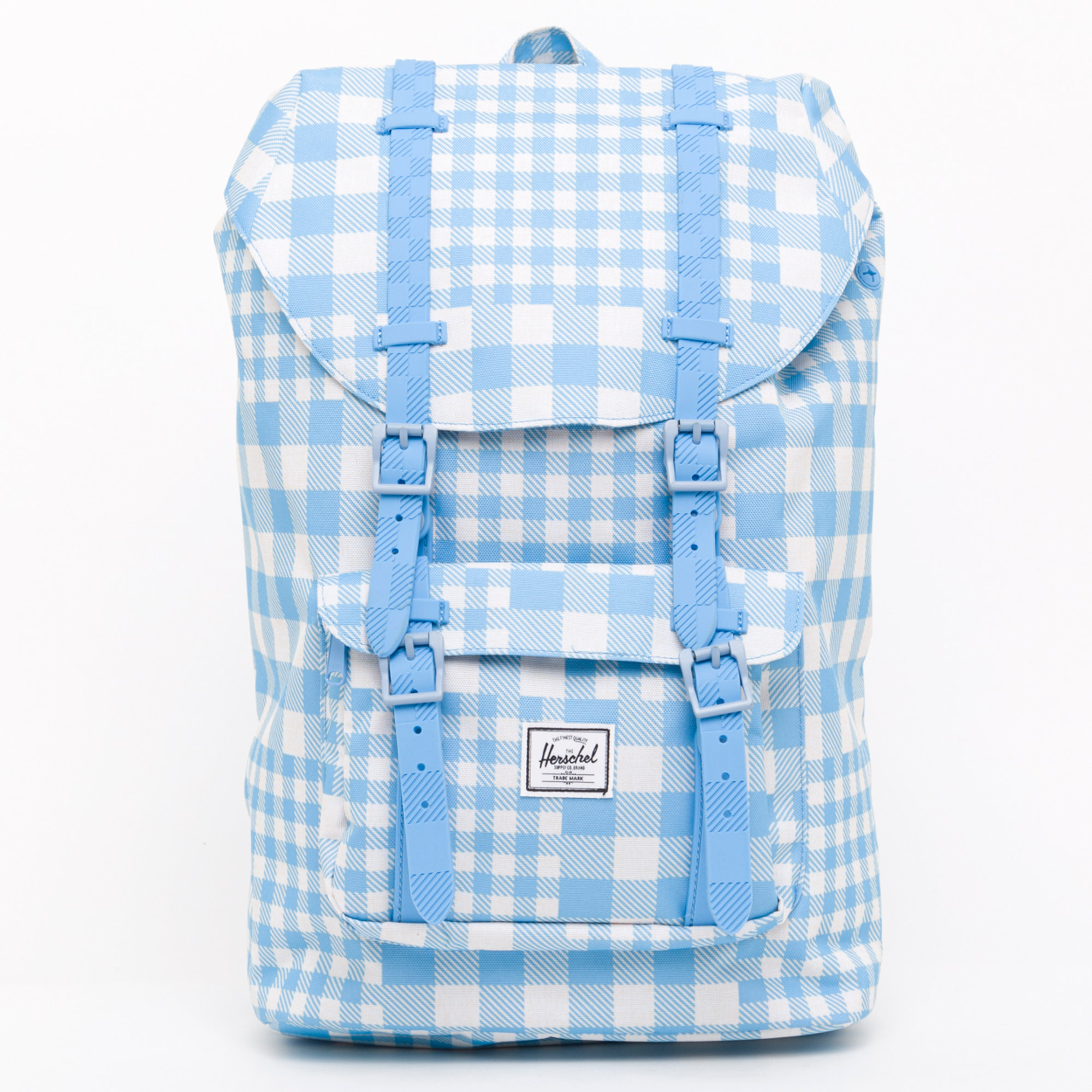 Herschel zaino Little America volume medio gingham alaskan blu Herschel  vista0