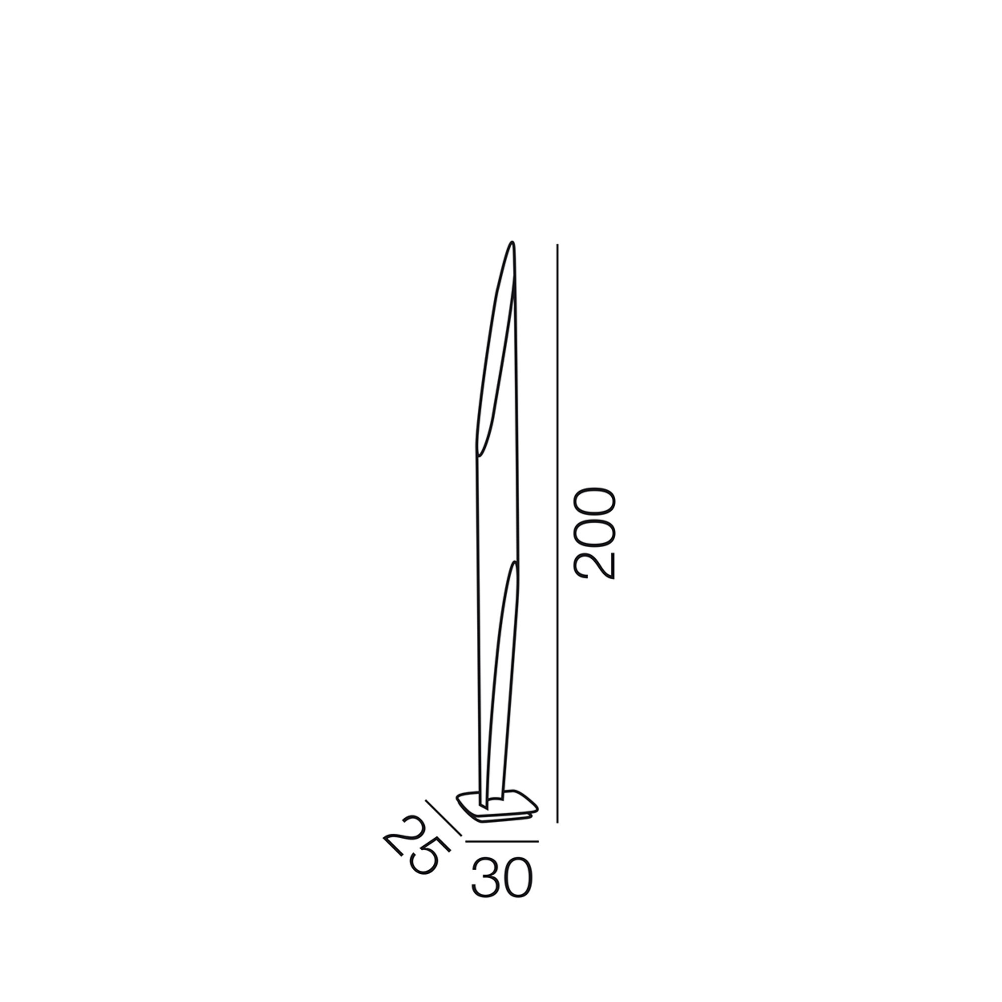 Lampadaire SHAKTI 200, blanc KDLN vista4