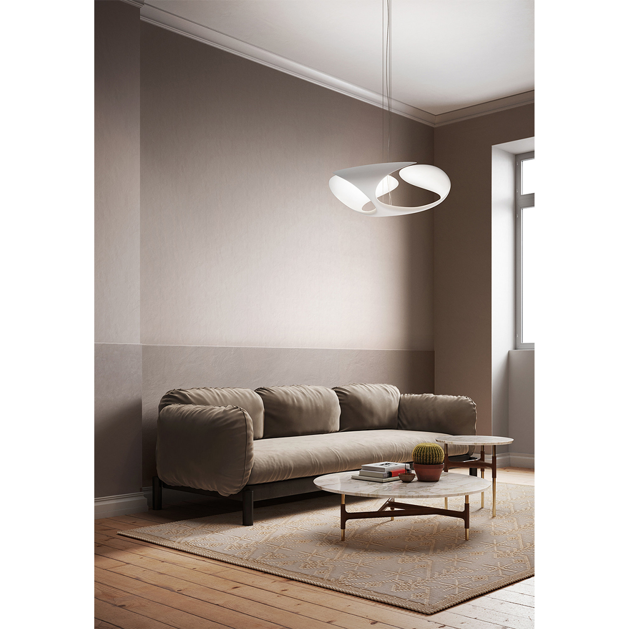 Lampada a sospensione CLOVER, bianco KDLN vista3