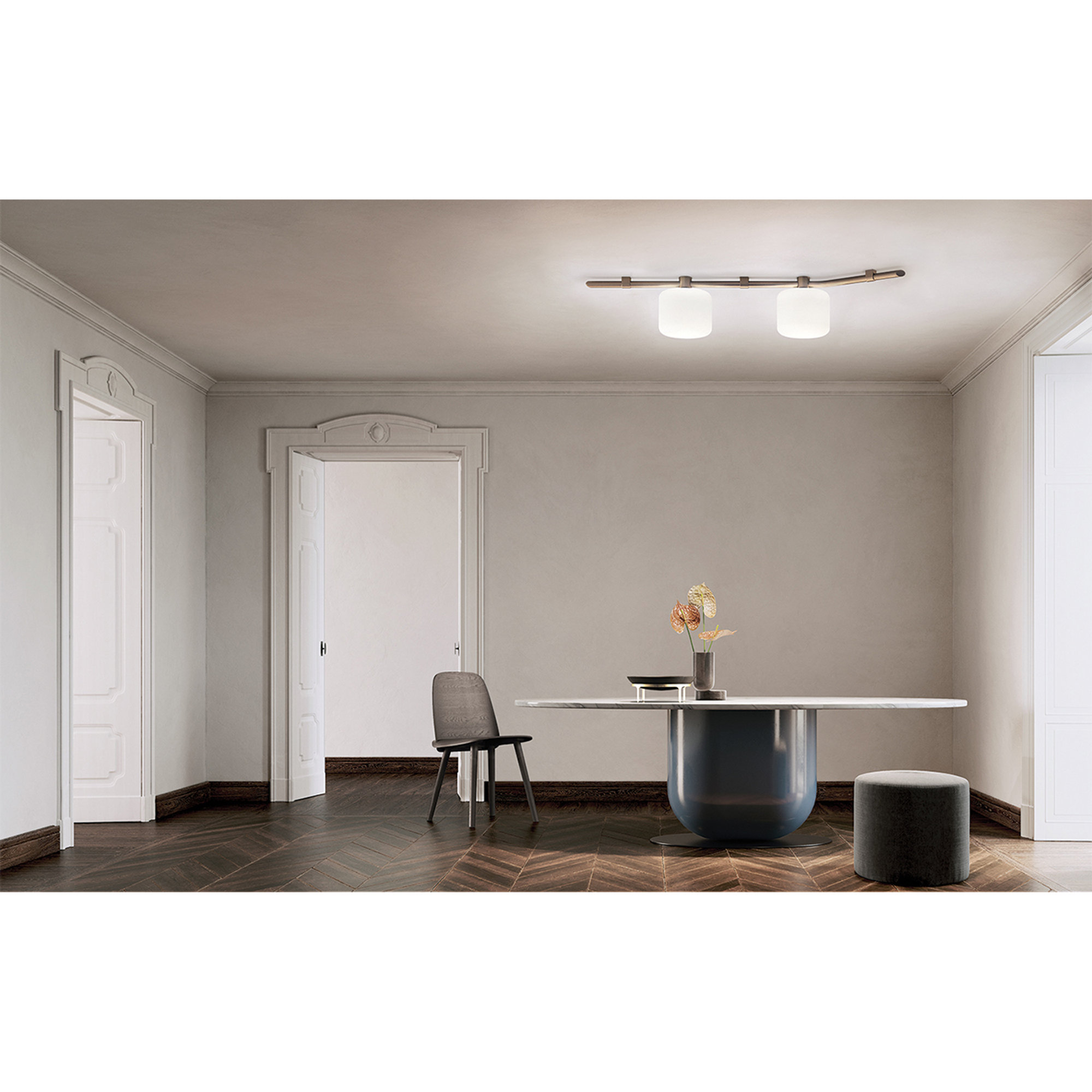 Lampada a sospensione FLOED 2, bronzo KDLN vista1