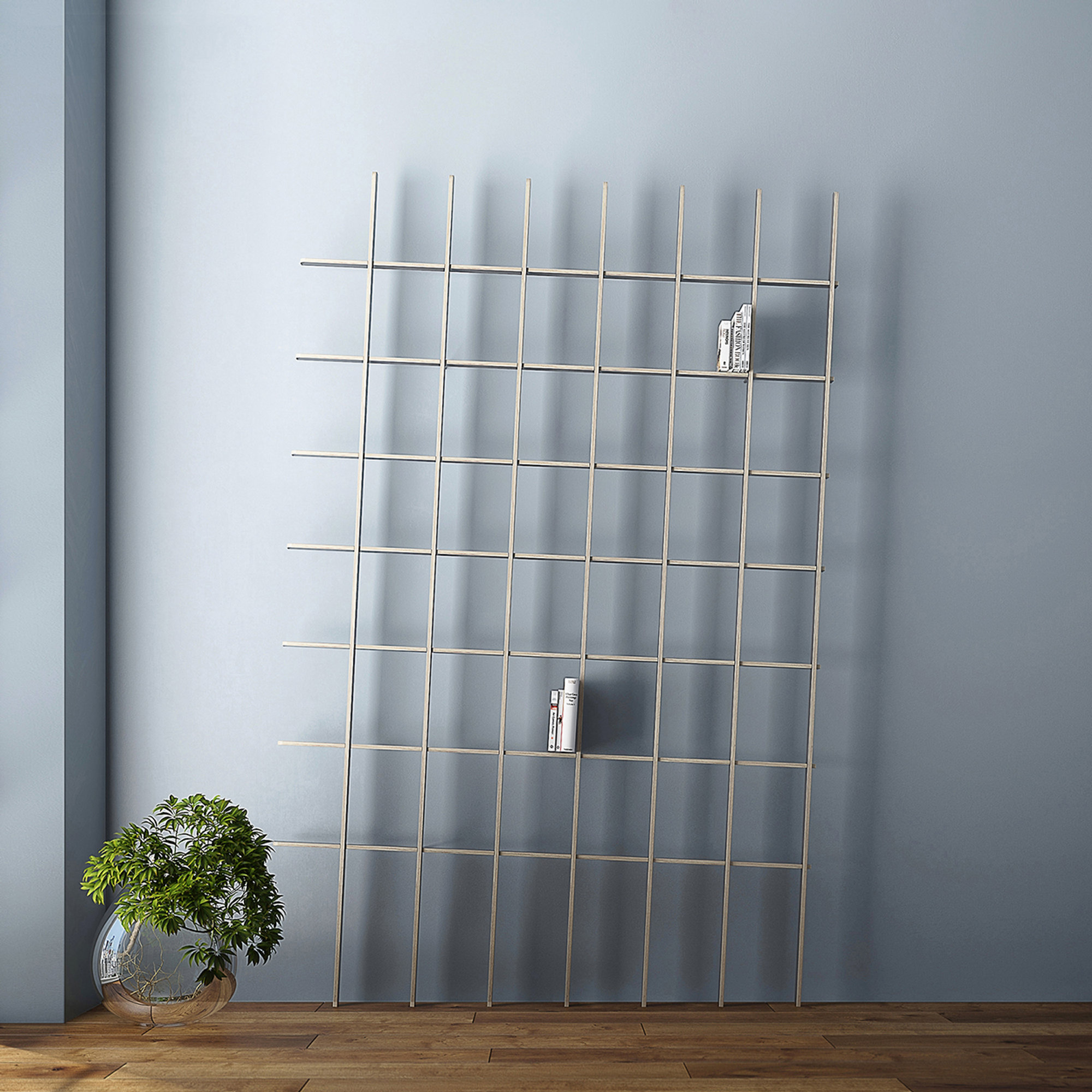 Kirjahylly SCHLAGSEITE - 140x236, Valkoinen Breuer & Bono vista12
