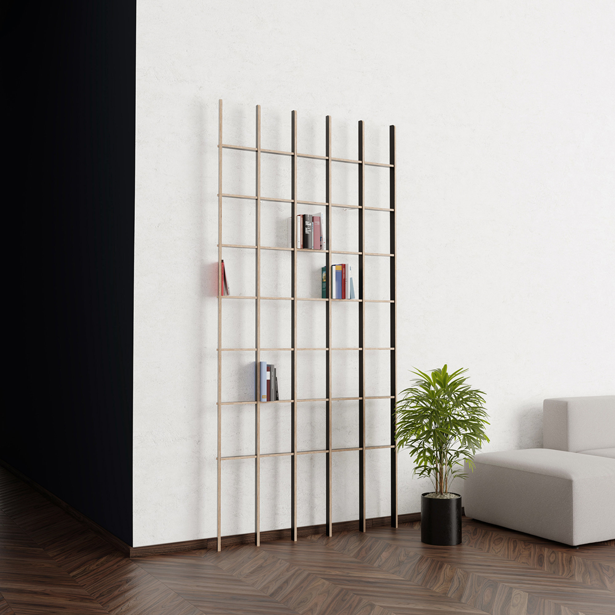 Libreria OPEN - 70x236, nero Martin Breuer Bono vista16