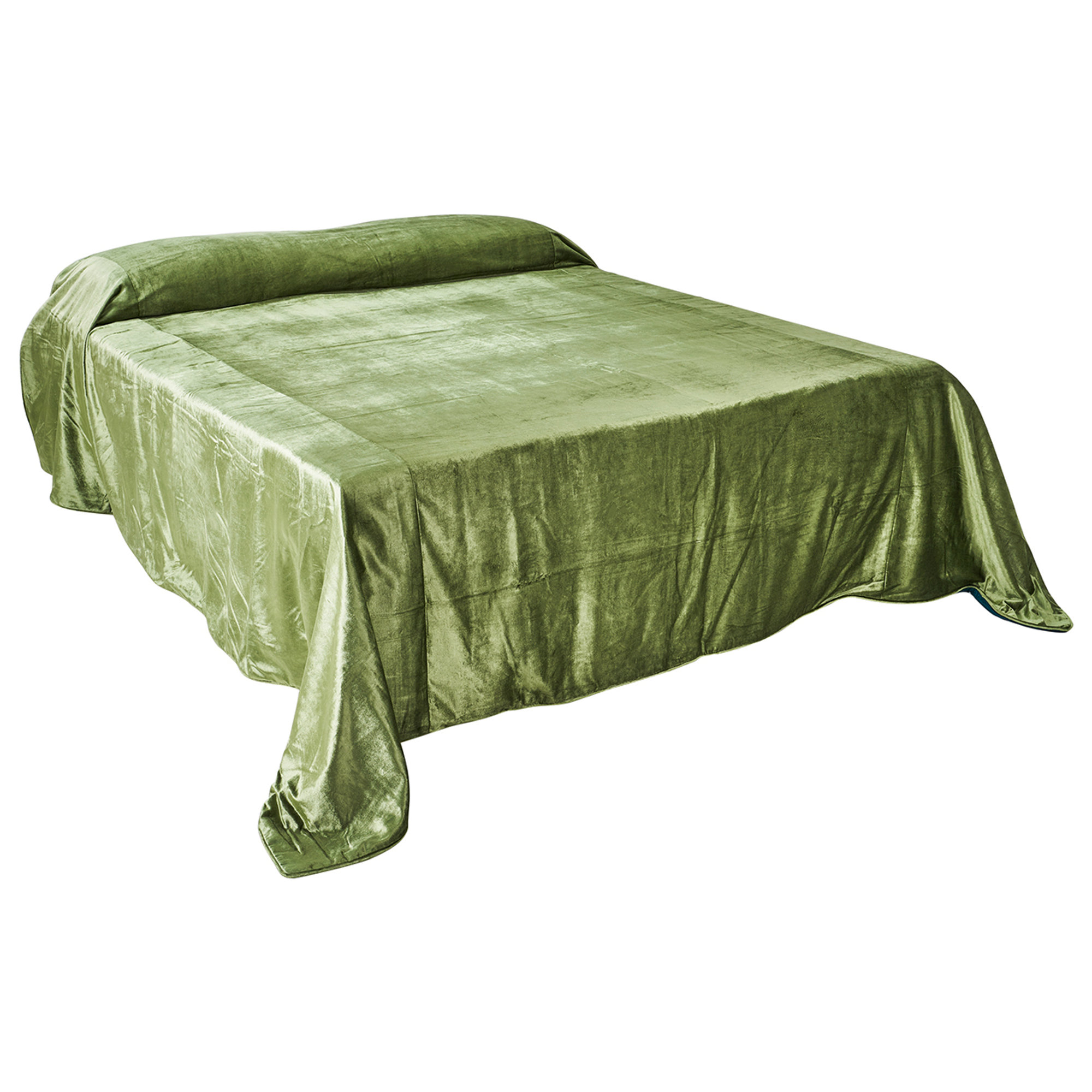 Manta terciopelo verde Novità Home Obsoleto vista0