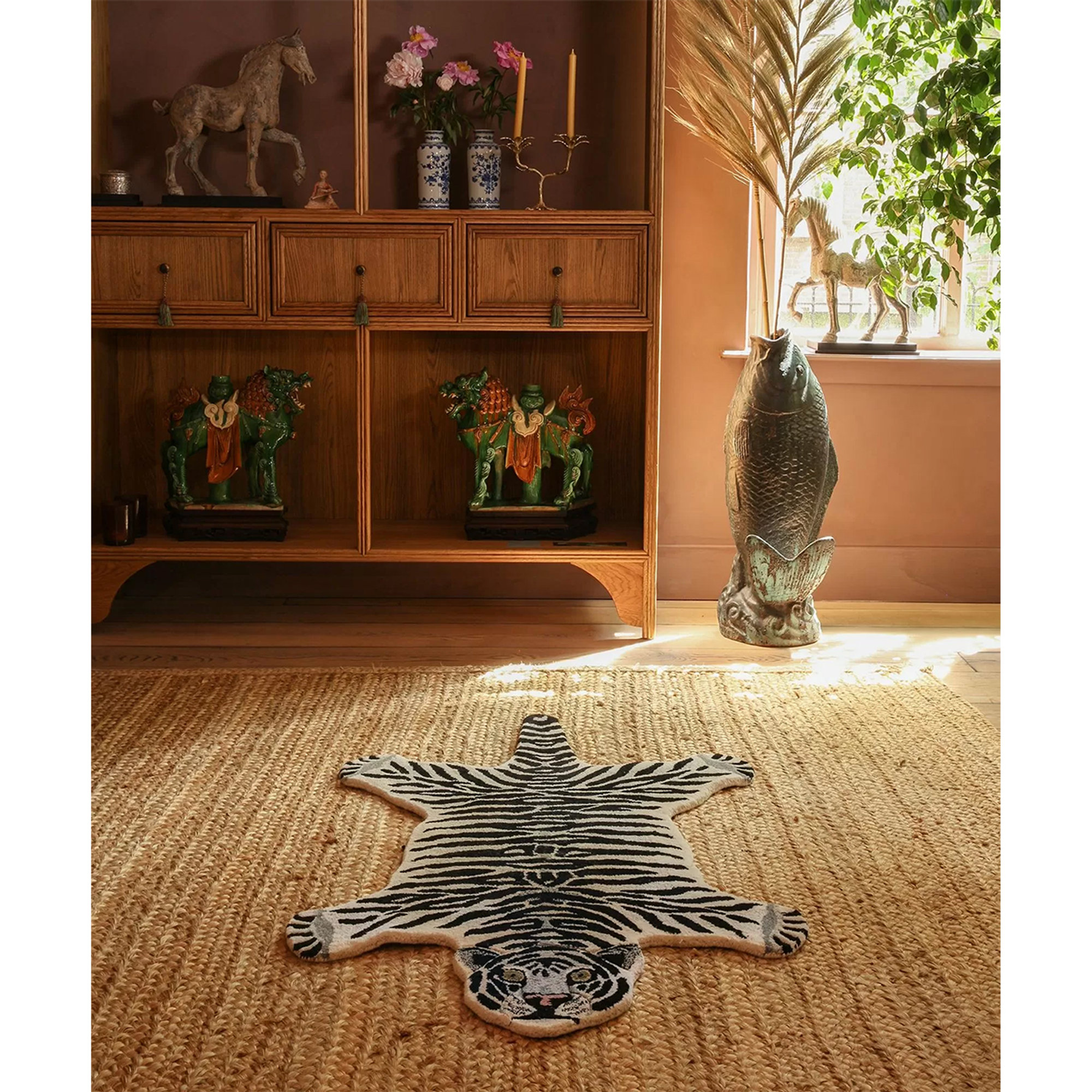 Grand tapis Tigre des neiges Doing Goods vista3