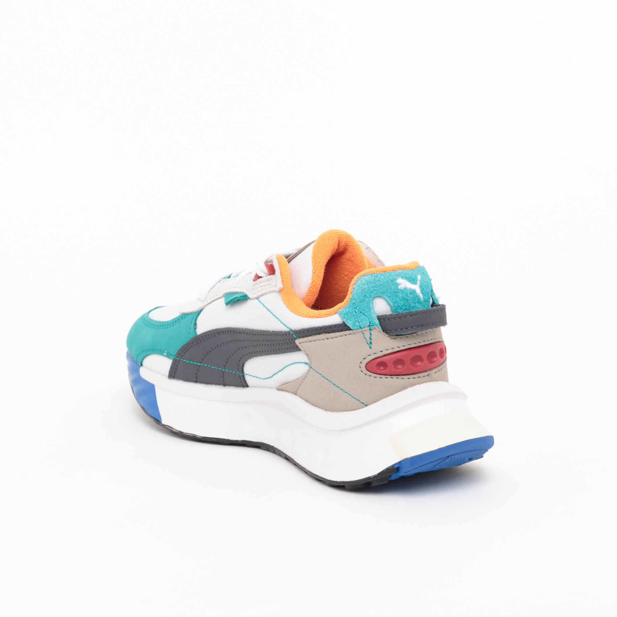 Puma Wild Rider Layers bianche e verdi Puma vista1
