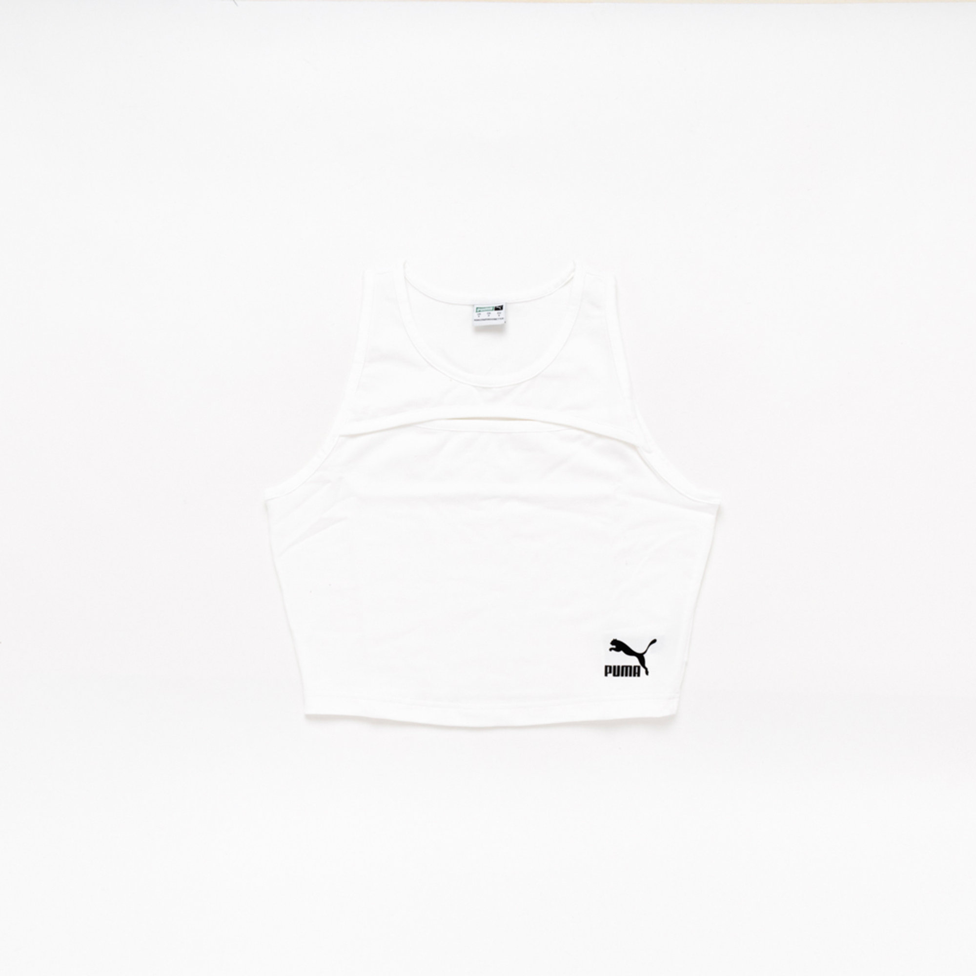 Puma top Classics Cut-Out bianco Puma vista0