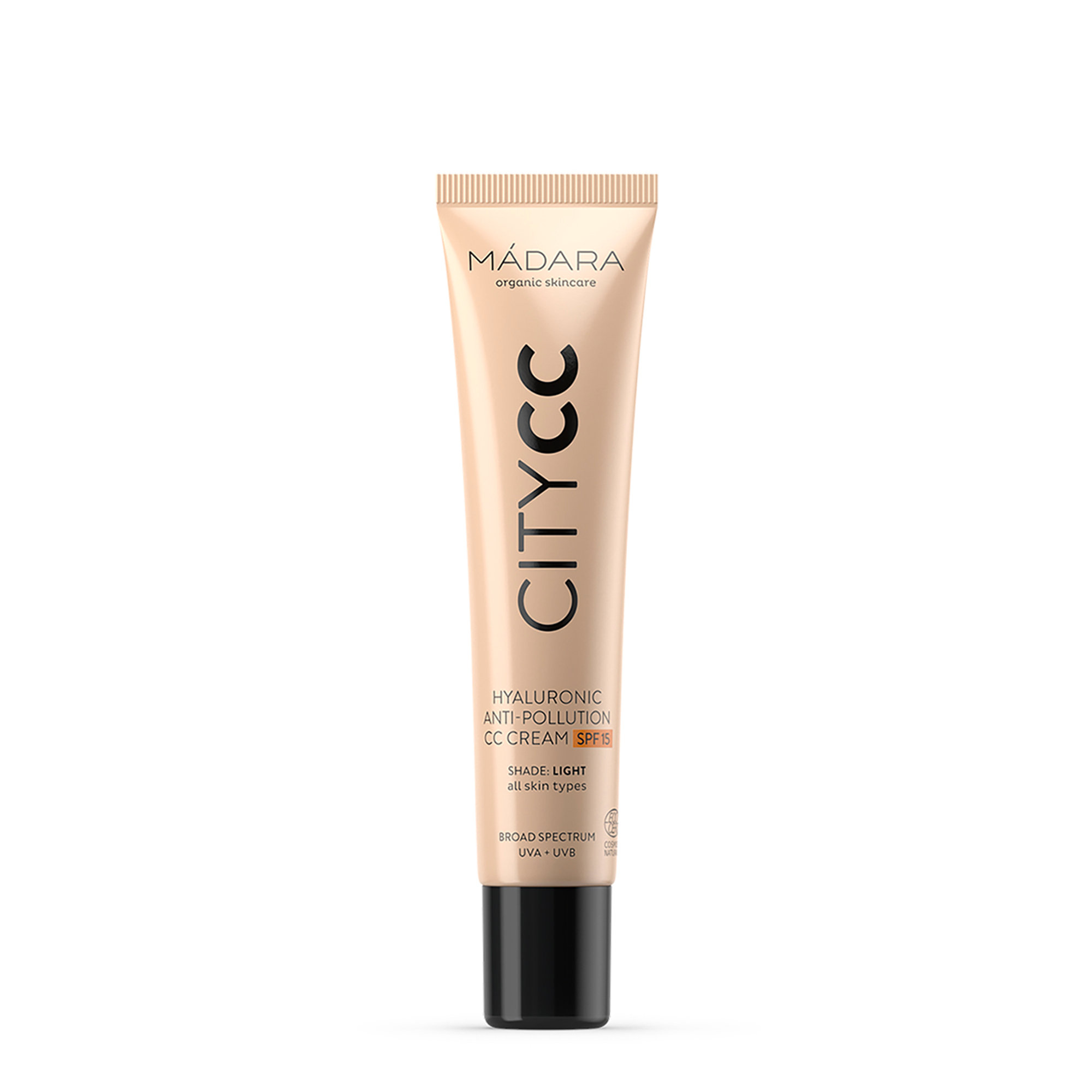 Crema anti-inquinamento colorata/Crema Ialuronica Anti Inquinamento CC SPF 15, Light 40ml (18M) Madara Organic Skincare vista0
