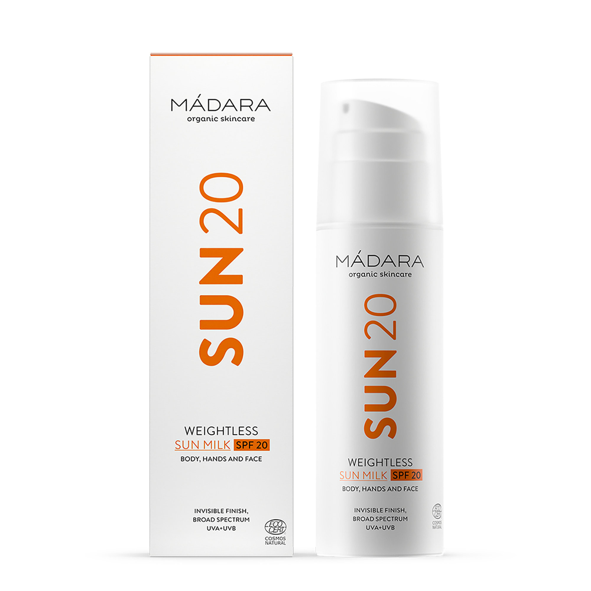 Vartalovoide SPF:llä/ Painoton aurinkovoide SPF20, 150ml (24M) Madara Organic Skincare vista1