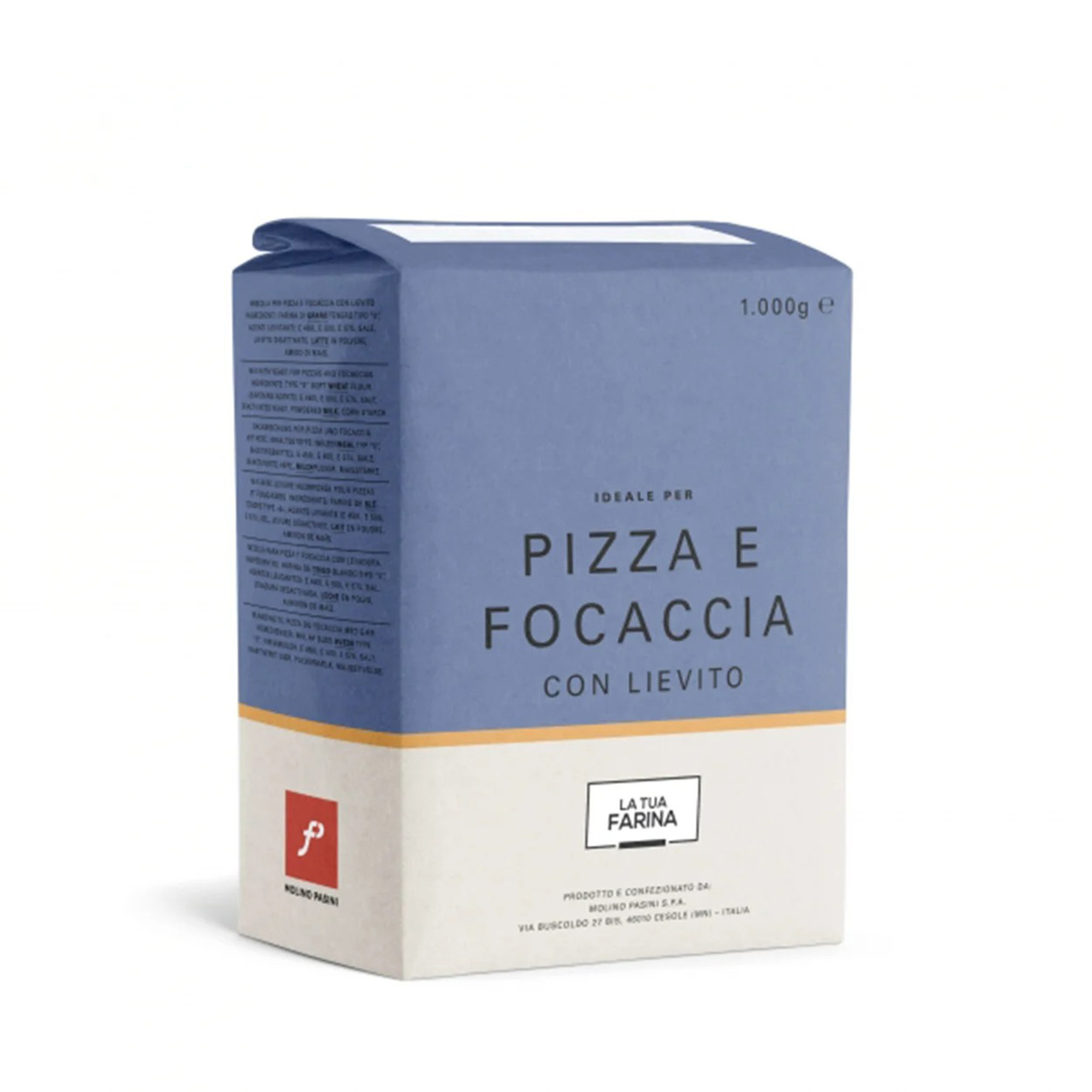 Cofanetto con 8 confezioni da 1 kg - Farina Pizza e Focaccia con lievito Molino Pasini vista1