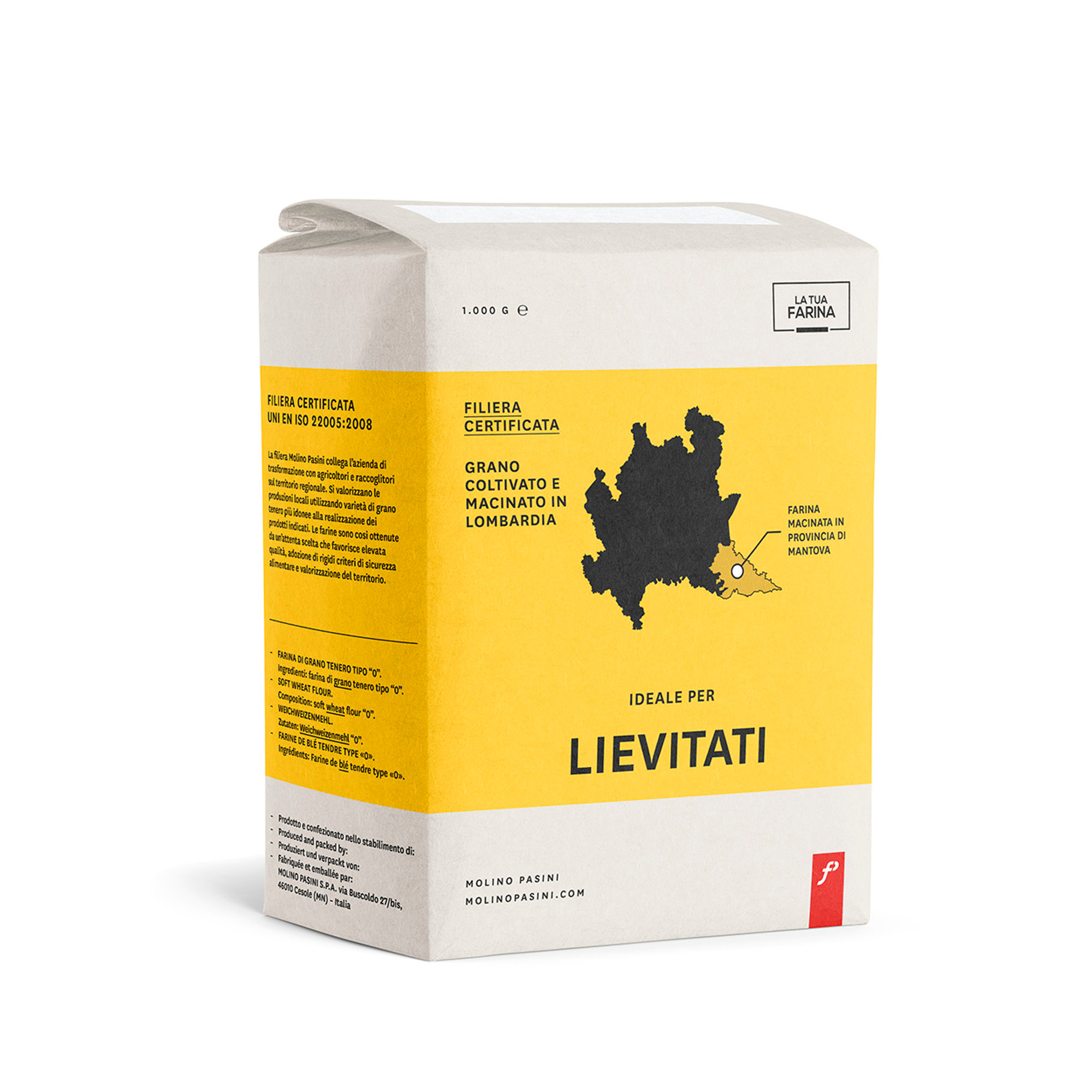 Cofanetto "Origine Lombardia" con 8 confezioni miste da 1 kg - 2 Lievitati, 2 Pane Pizza, 2 Pasta Fresca, 2 Torte Frolle Molino Pasini vista3