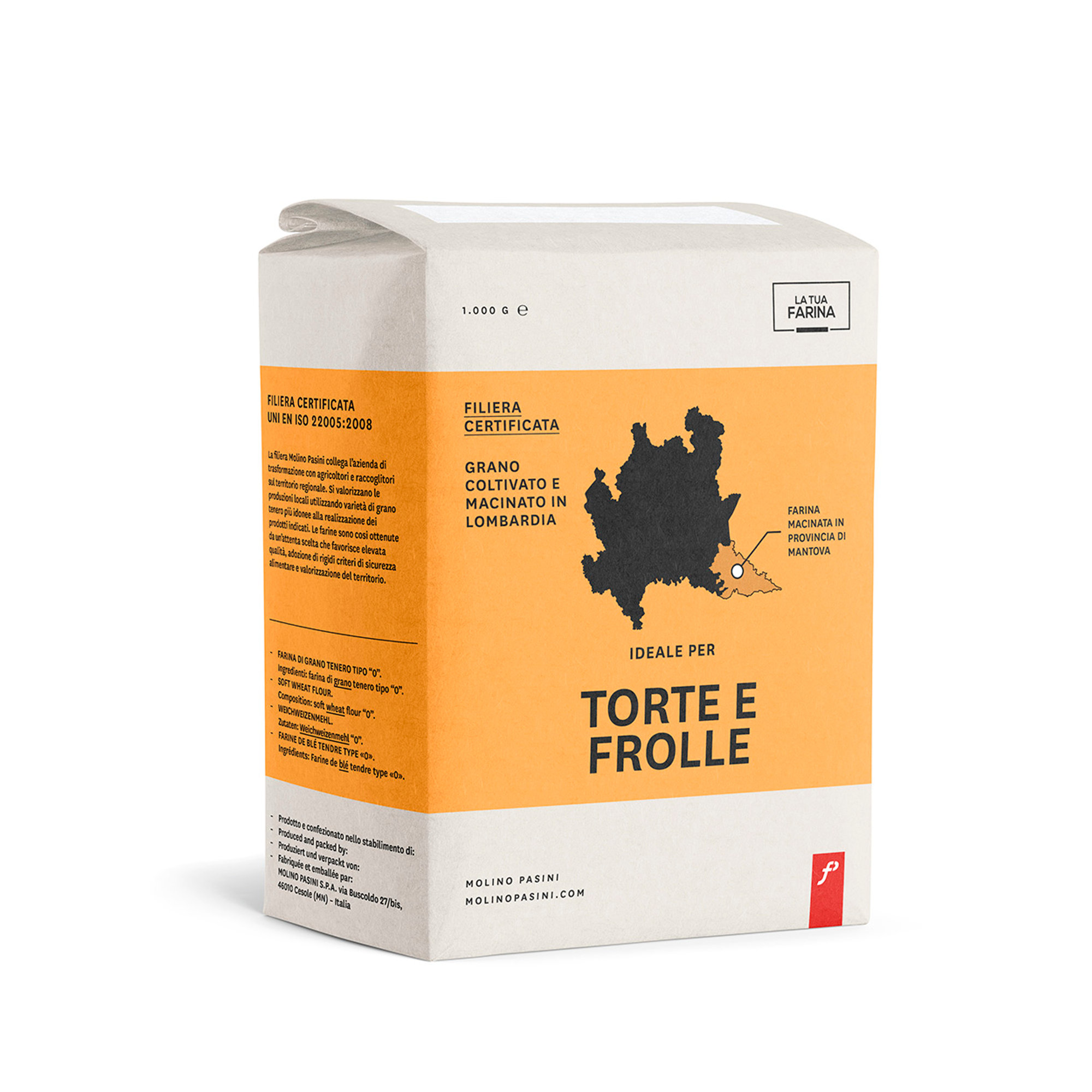 Cofanetto "Origine Lombardia" con 8 confezioni miste da 1 kg - 4 Pane Pizza, 4 Torte Frolle Molino Pasini vista3