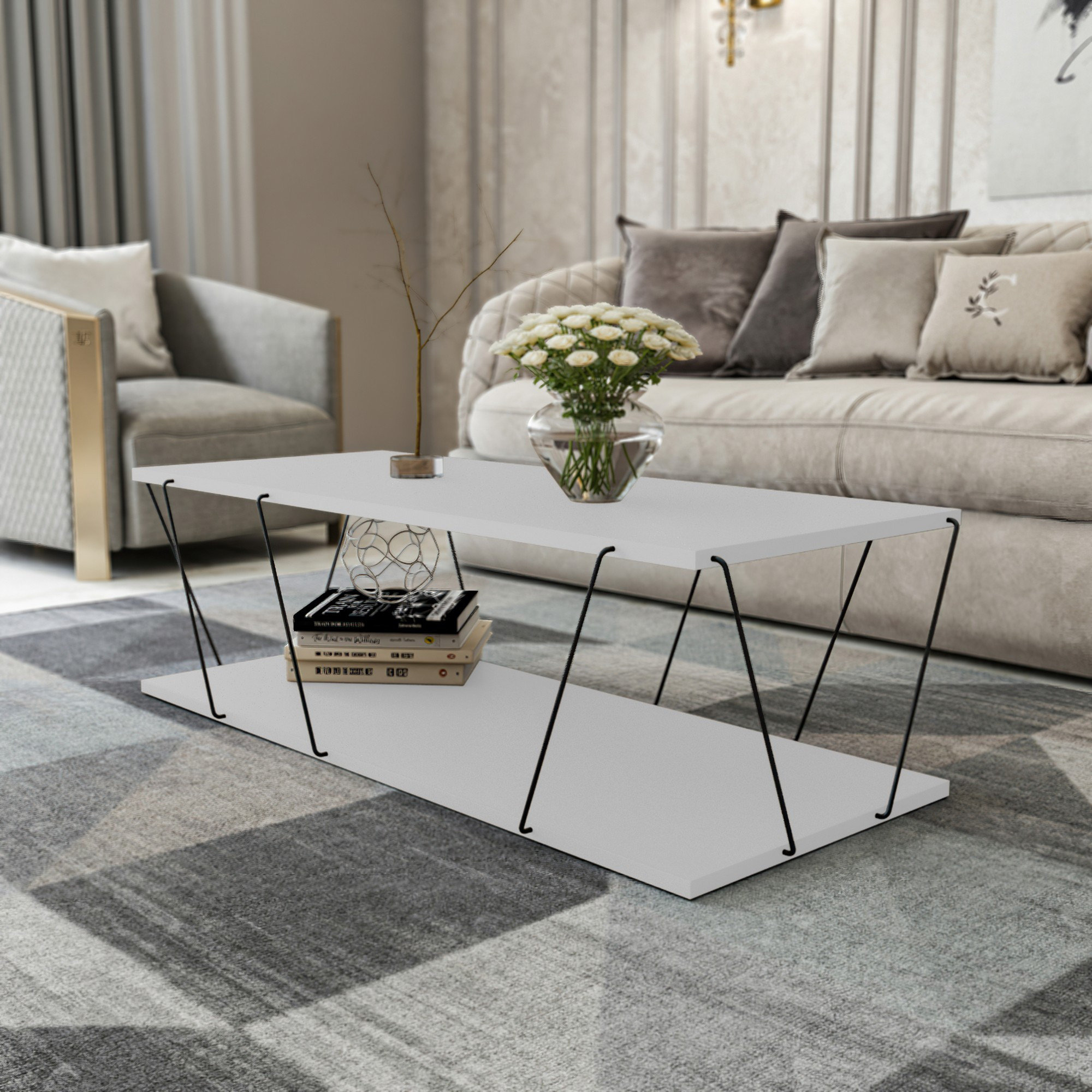 Labranda - Table basse blanche Hanah home vista0