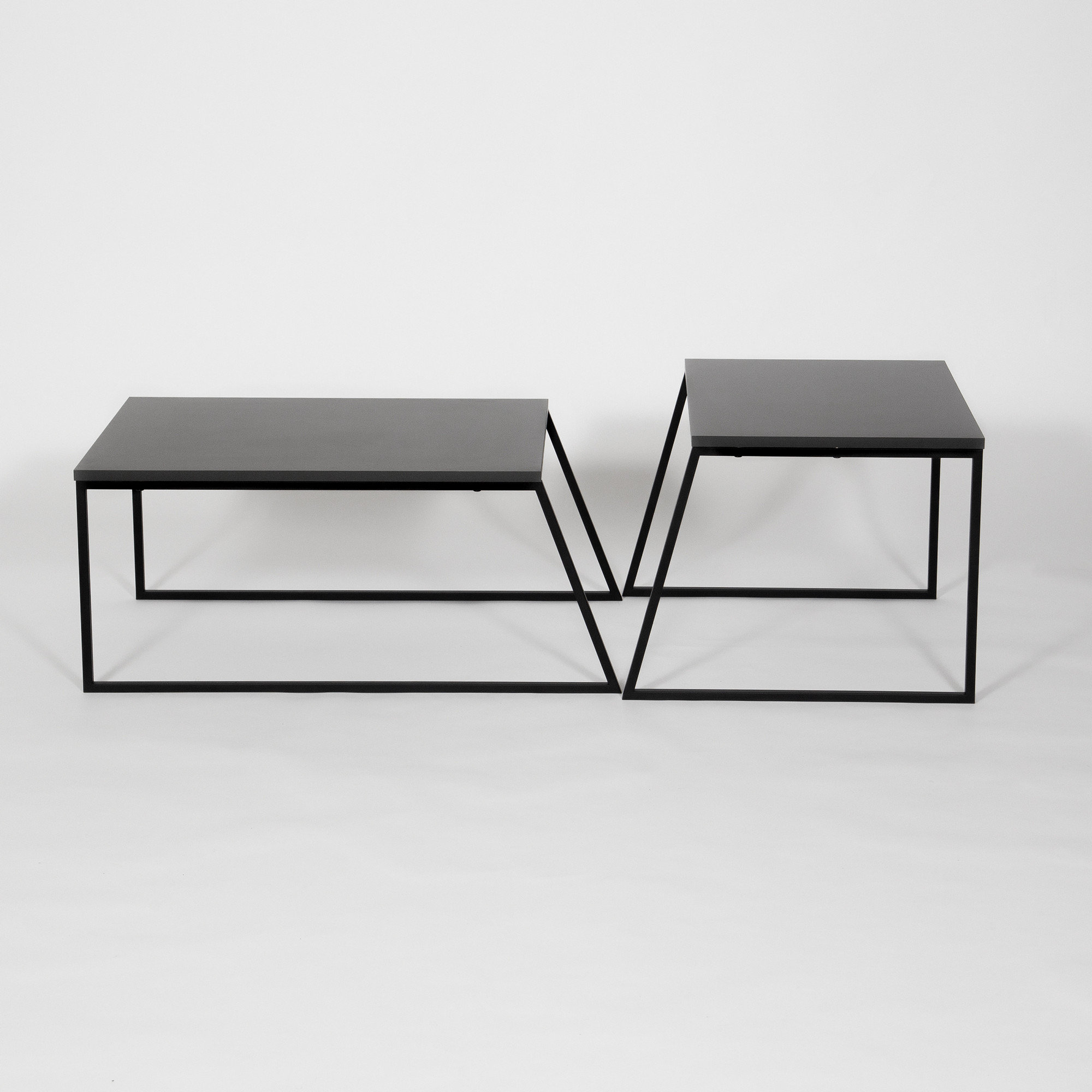 Pal Orta Sehpa - Ensemble de table basse en anthracite Hanah home vista3