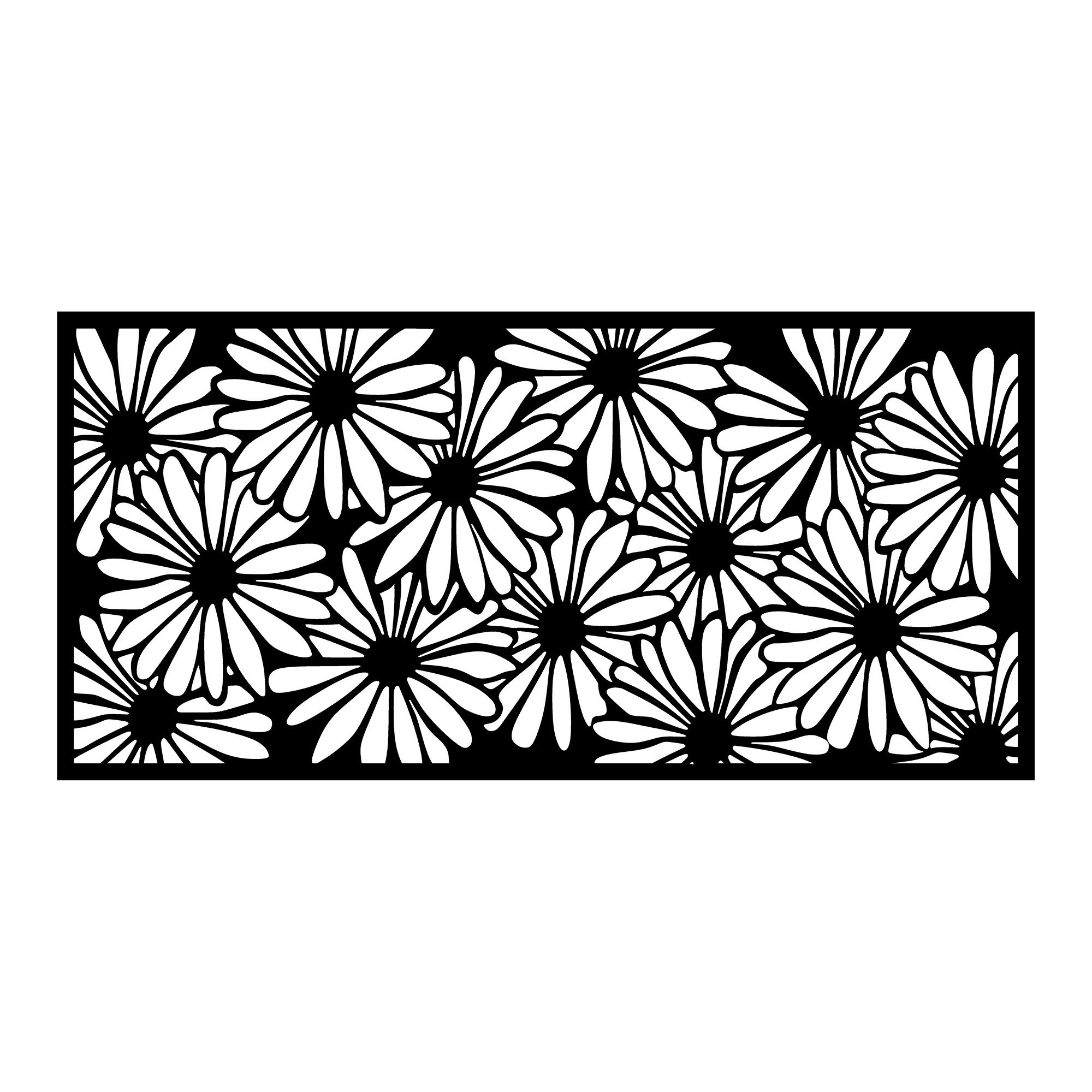 Panel decorativo 3 - Accesorio decorativo de pared de metal negro Wallity  vista2