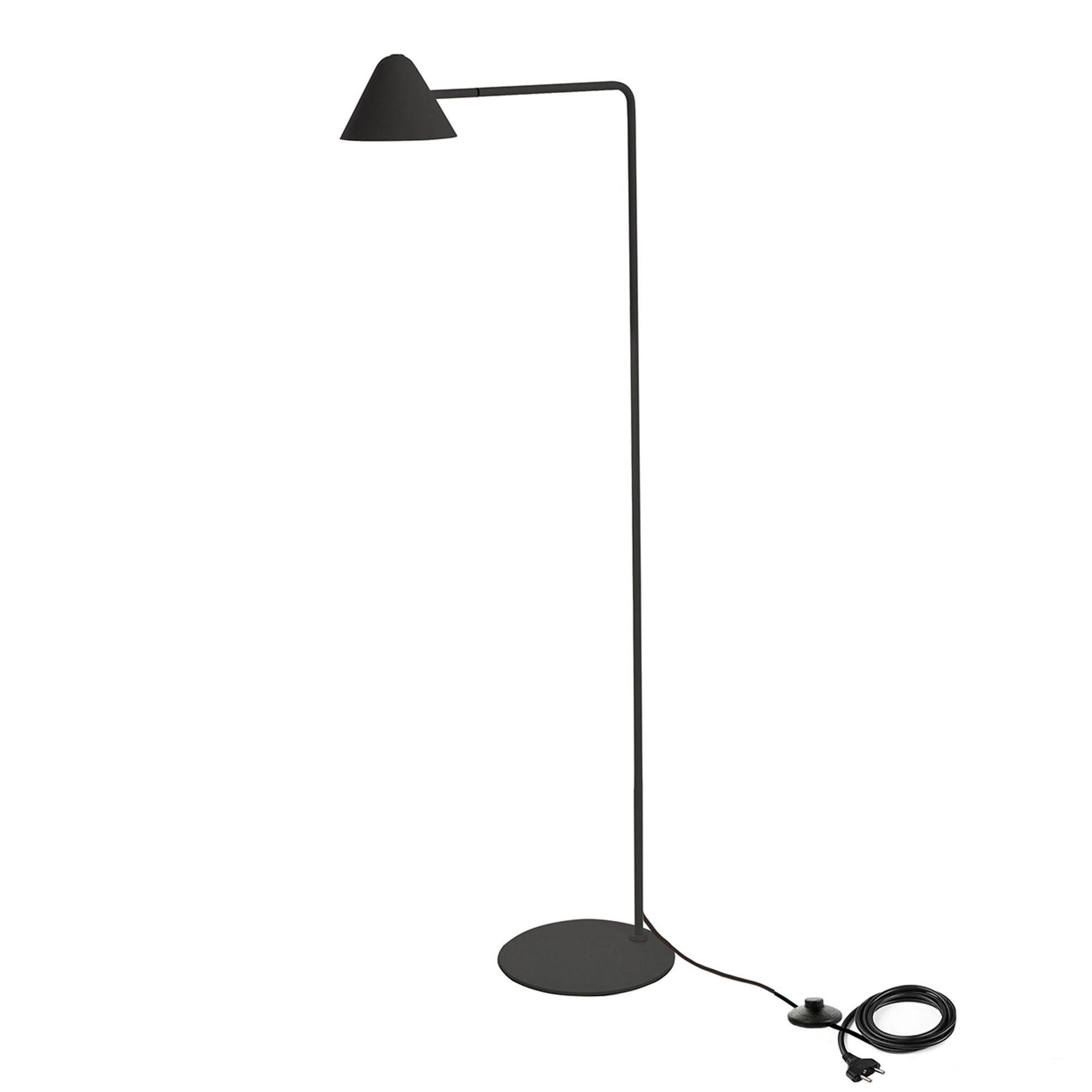 Lampada da terra LED, nero opaco Stones vista0