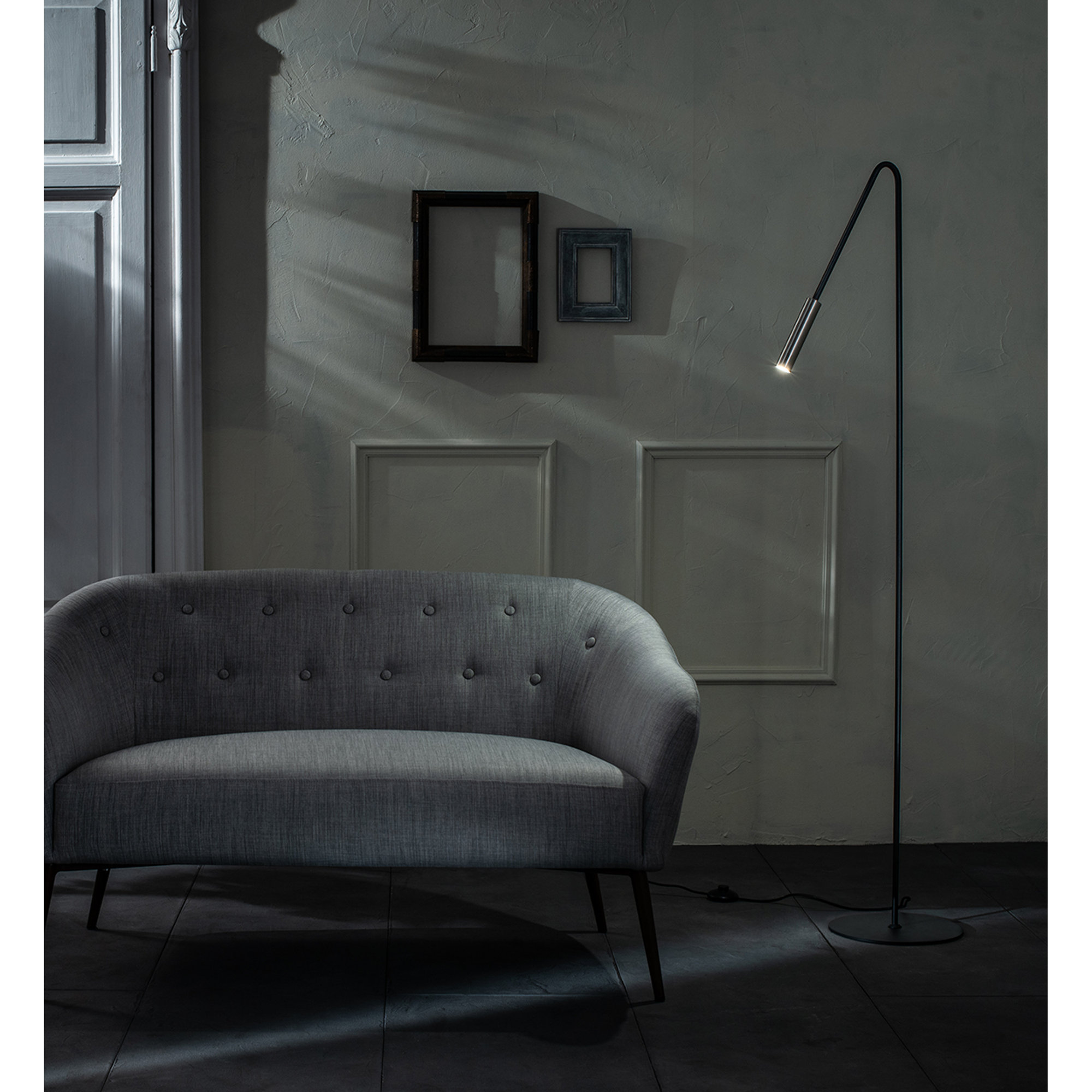 Lampada da terra LED, nero Stones vista4