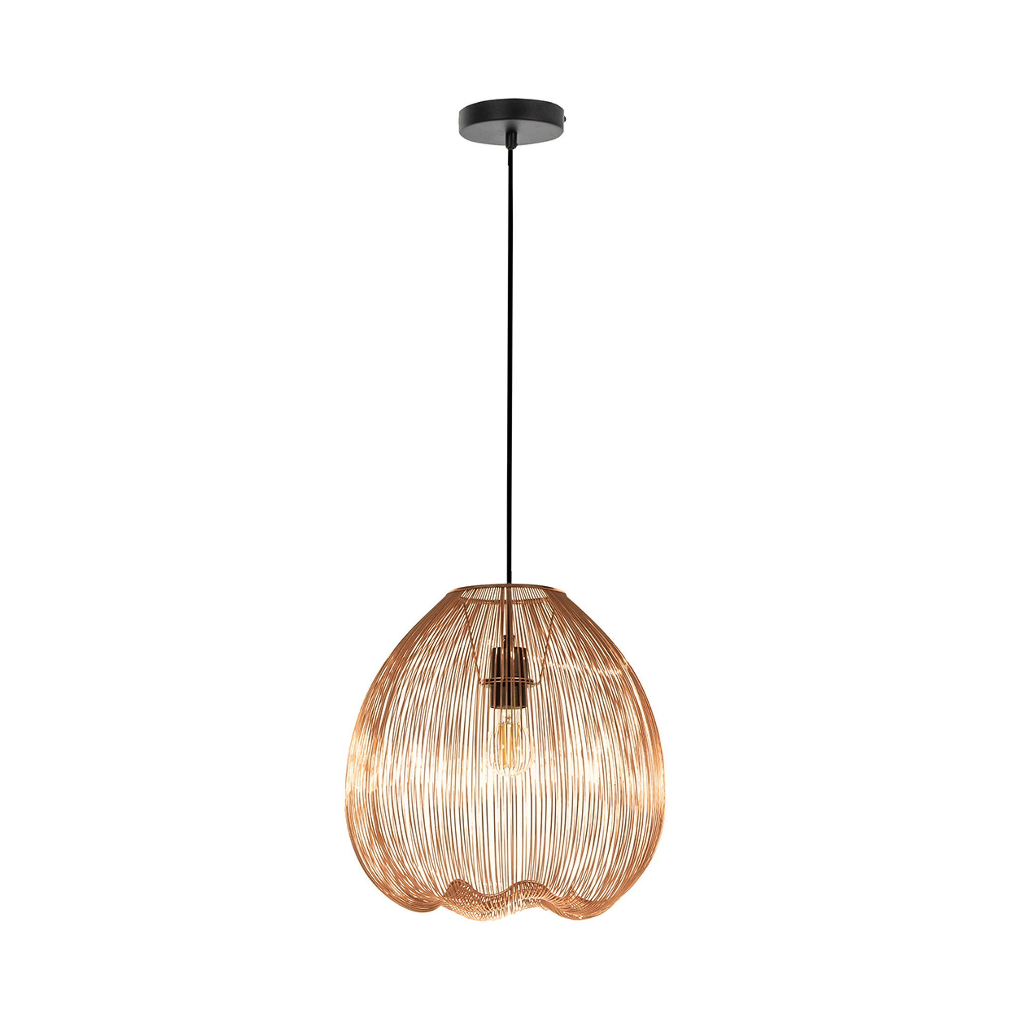 Lampada a sospensione, ottone lucido Stones vista1