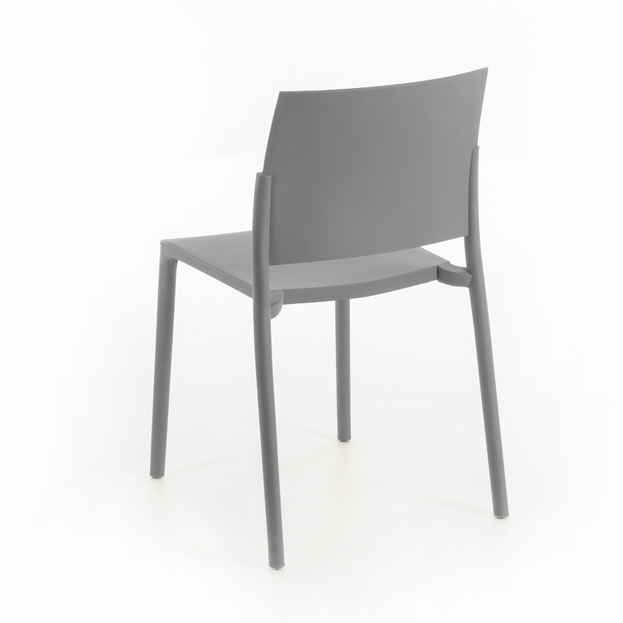 Set 4 sedie in polipropilene, grigio chiaro Stones vista4