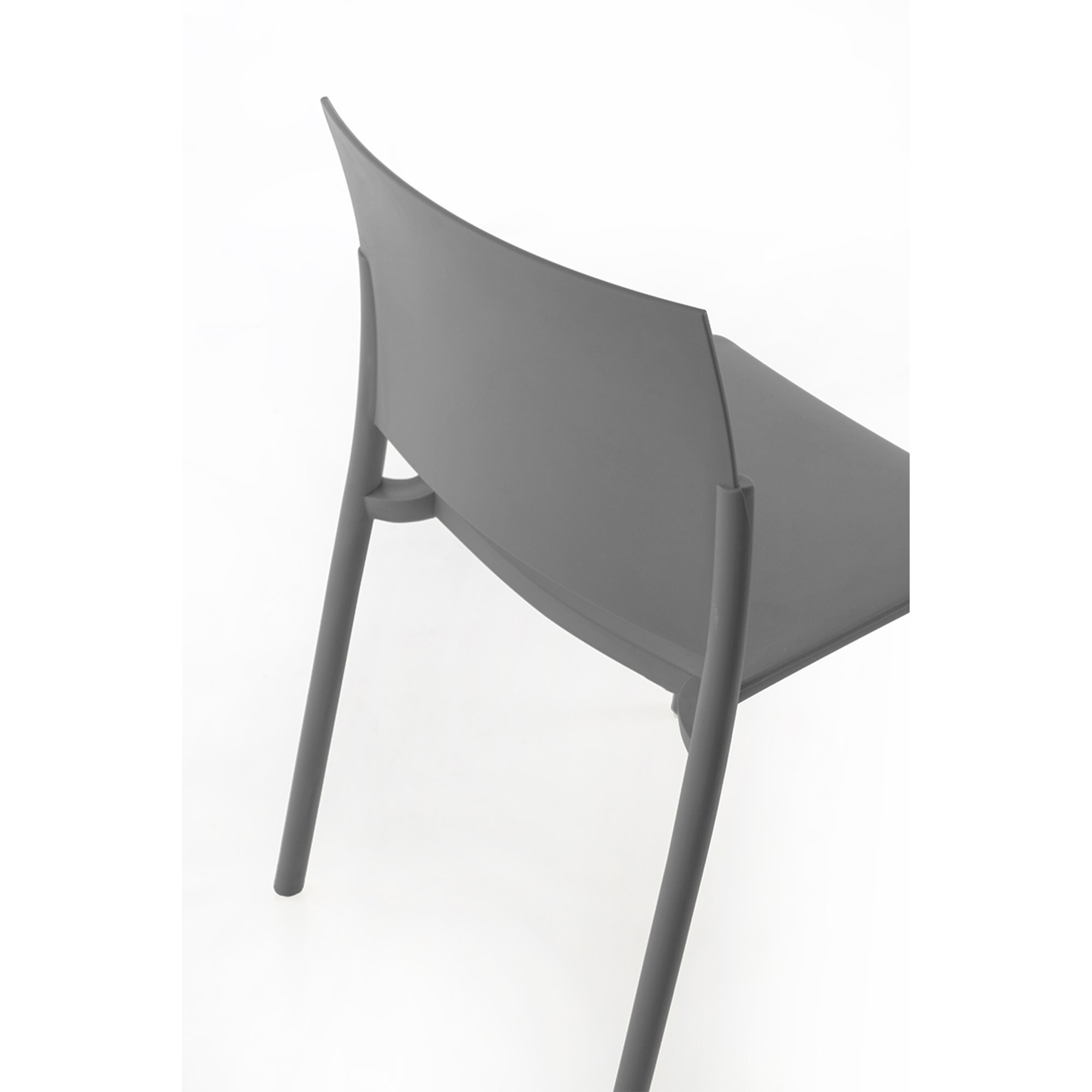 Set 4 sedie in polipropilene, grigio chiaro Stones vista6