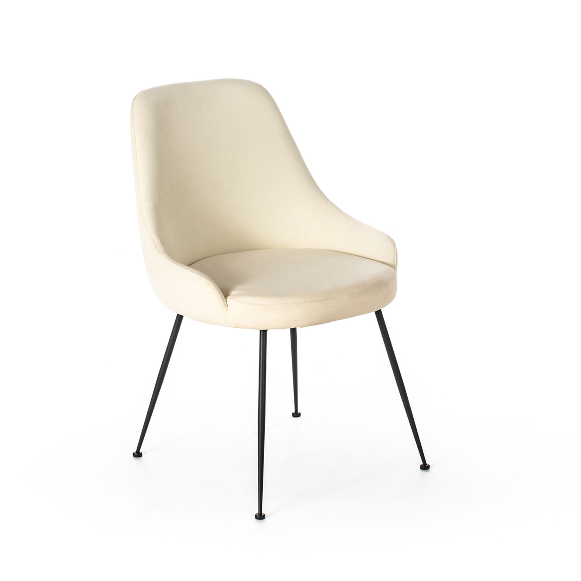 Sedia in microfibra, bianco Stones vista0