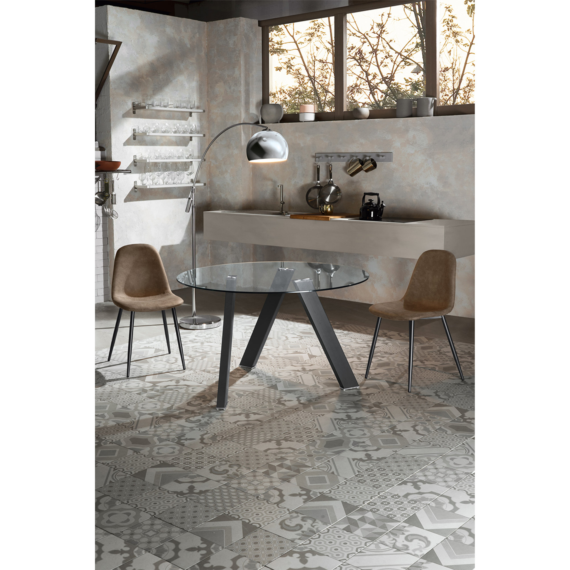 Tavolo Fisso (120 x 75 H cm), trasparente Stones vista4