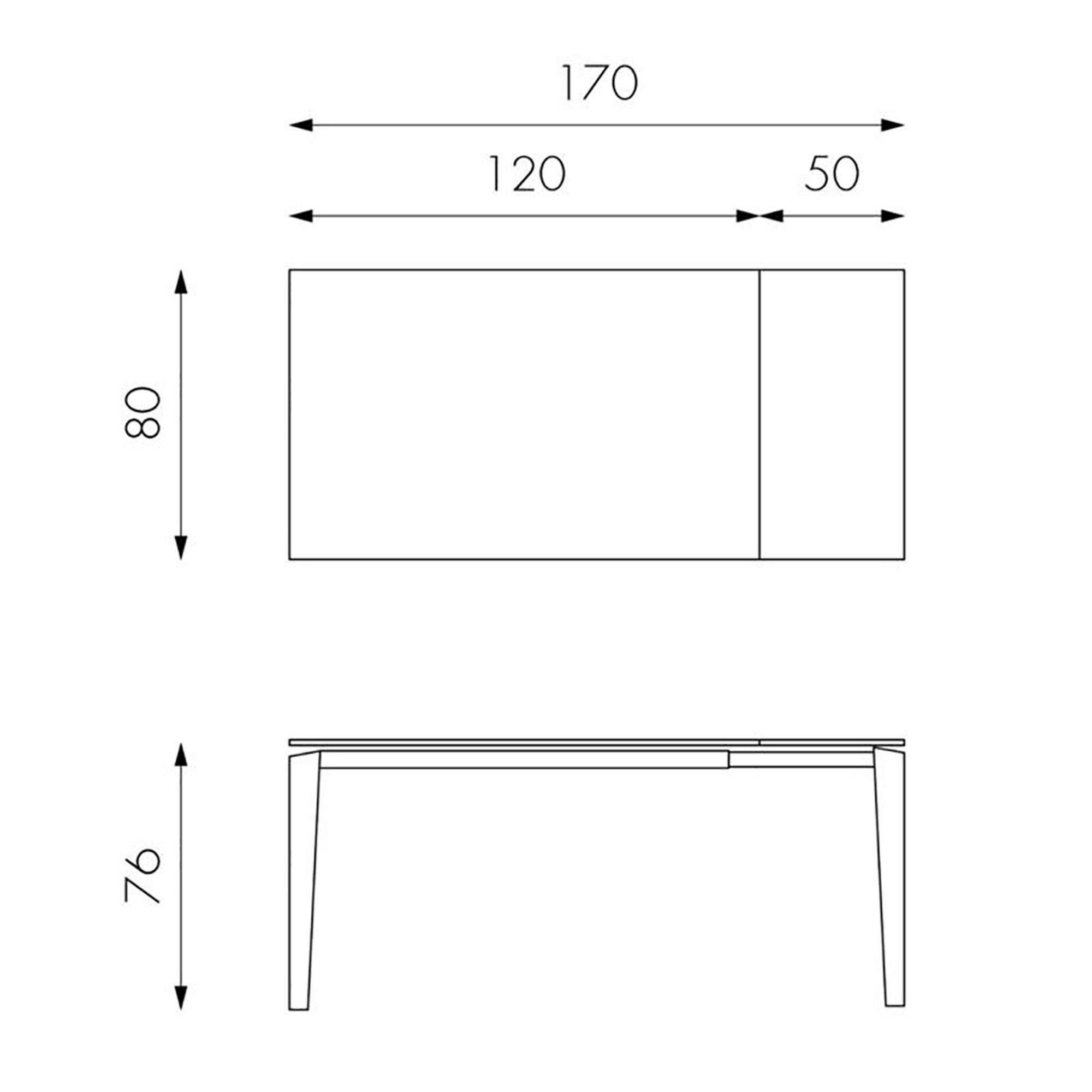 Tavolo Allungabile (120/170 x 80 cm), marmo bianco Stones vista4