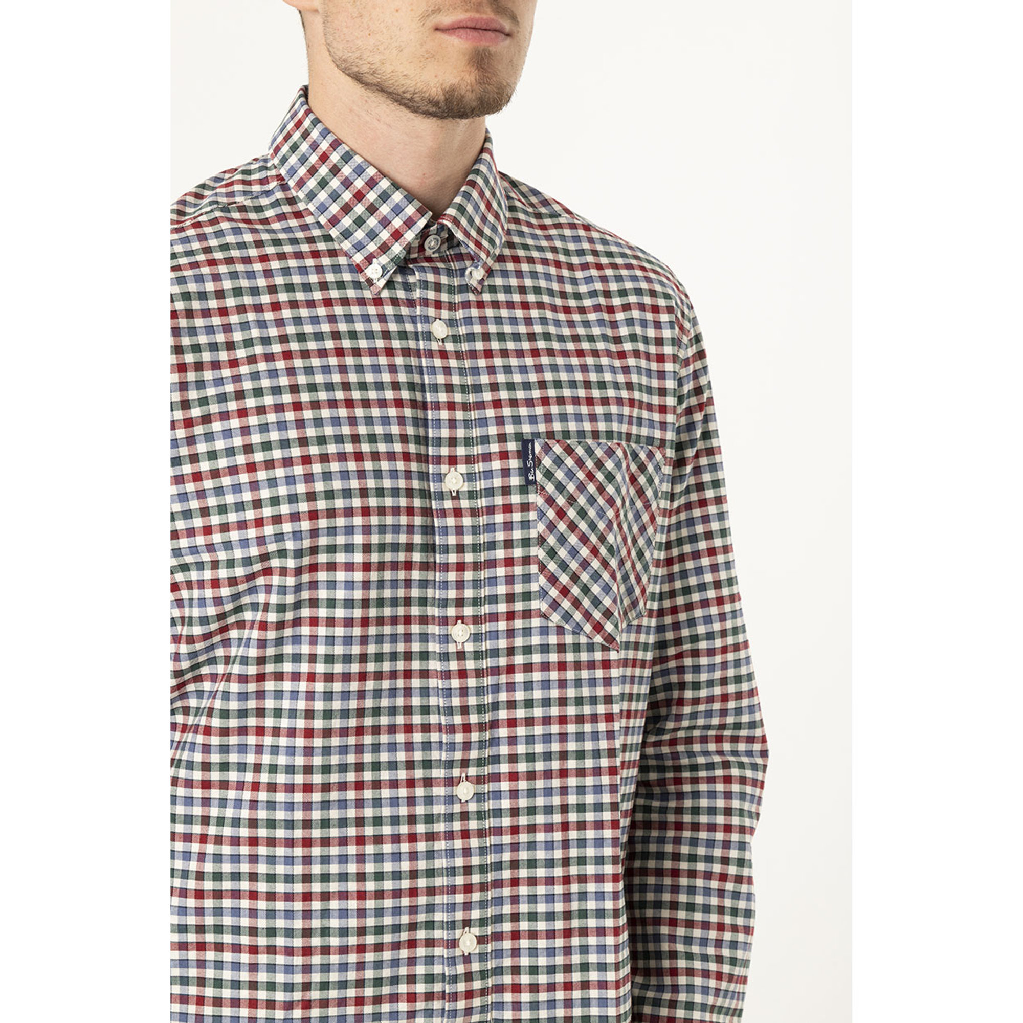 Ben Sherman camicia maniche lunghe collo button down Ben Sherman vista2