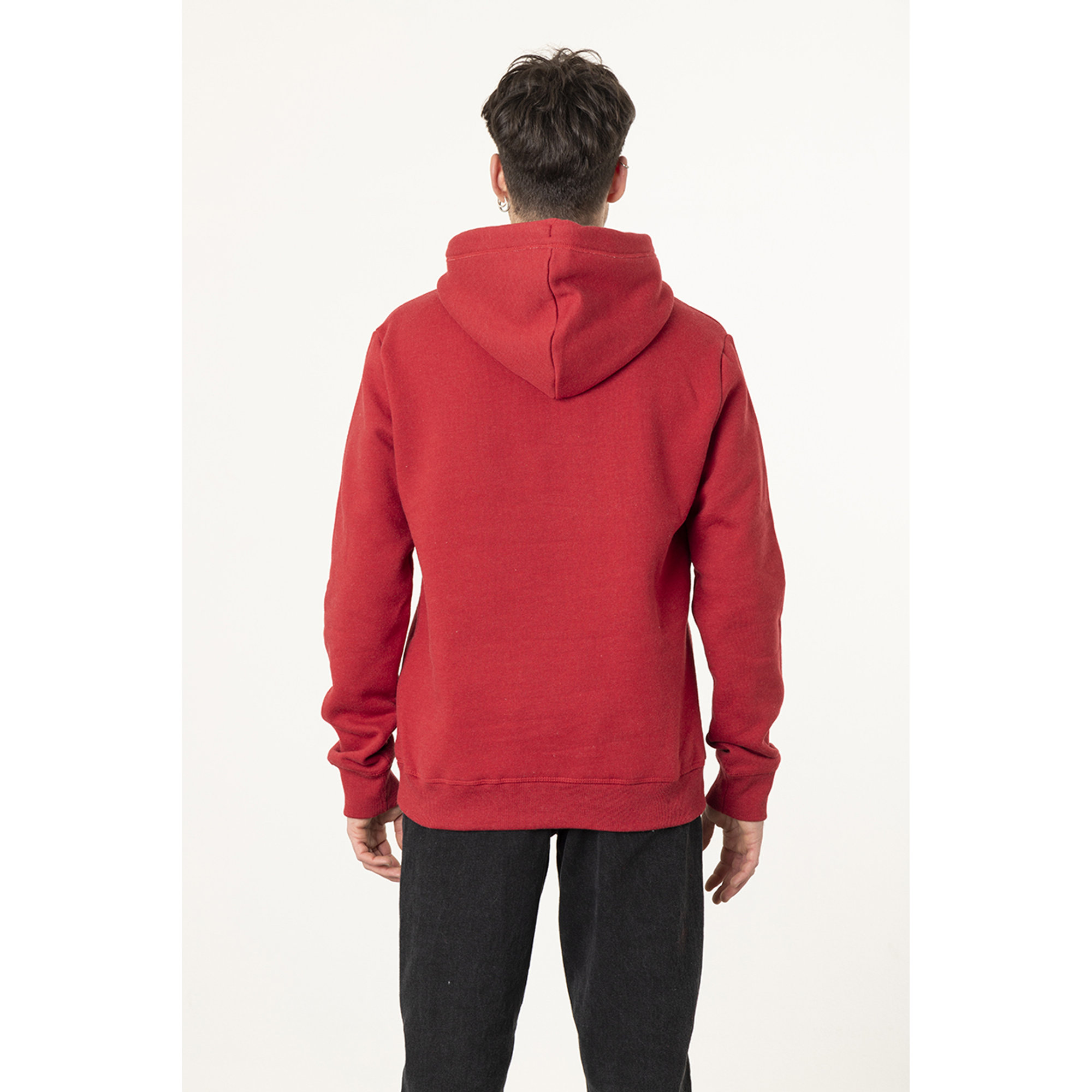 Superdry felpa con cappuccio rosso scuro Superdry  vista2