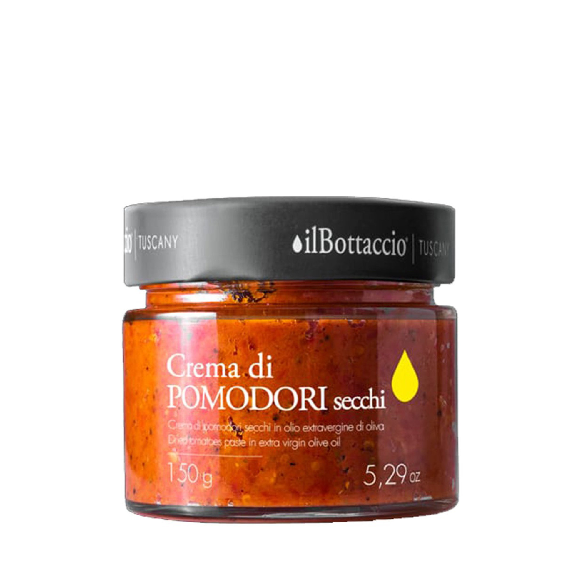 Getrocknete Tomatencreme in nativem Olivenöl extra 280 g Il Bottaccio vista0