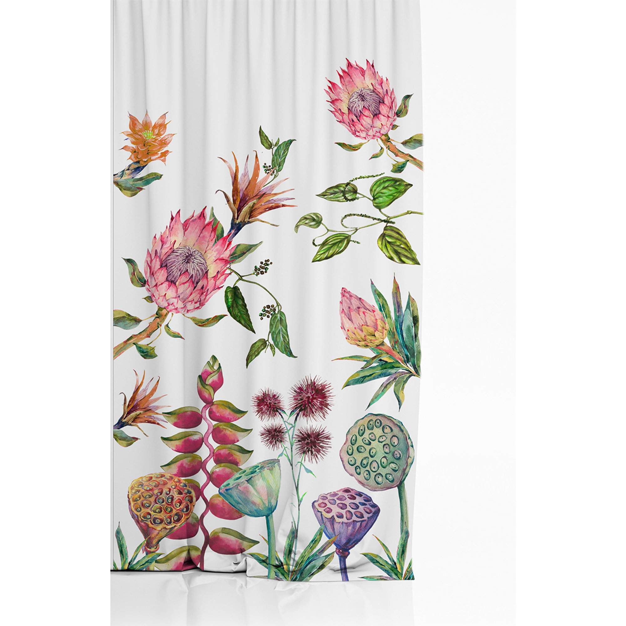 Rideau pour la maison (fleurs sauvages), multicolore Viva la fiesta vista1