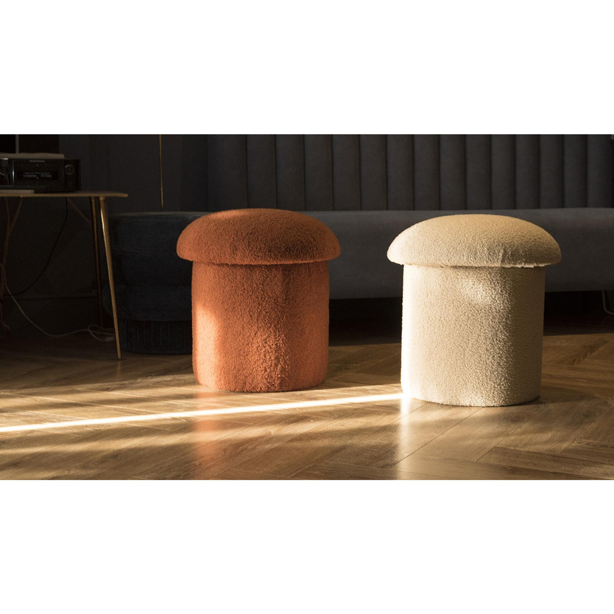 Pouf Mushroom en tissu bouclé bouclé bouclé (Teja) Really nice things vista3