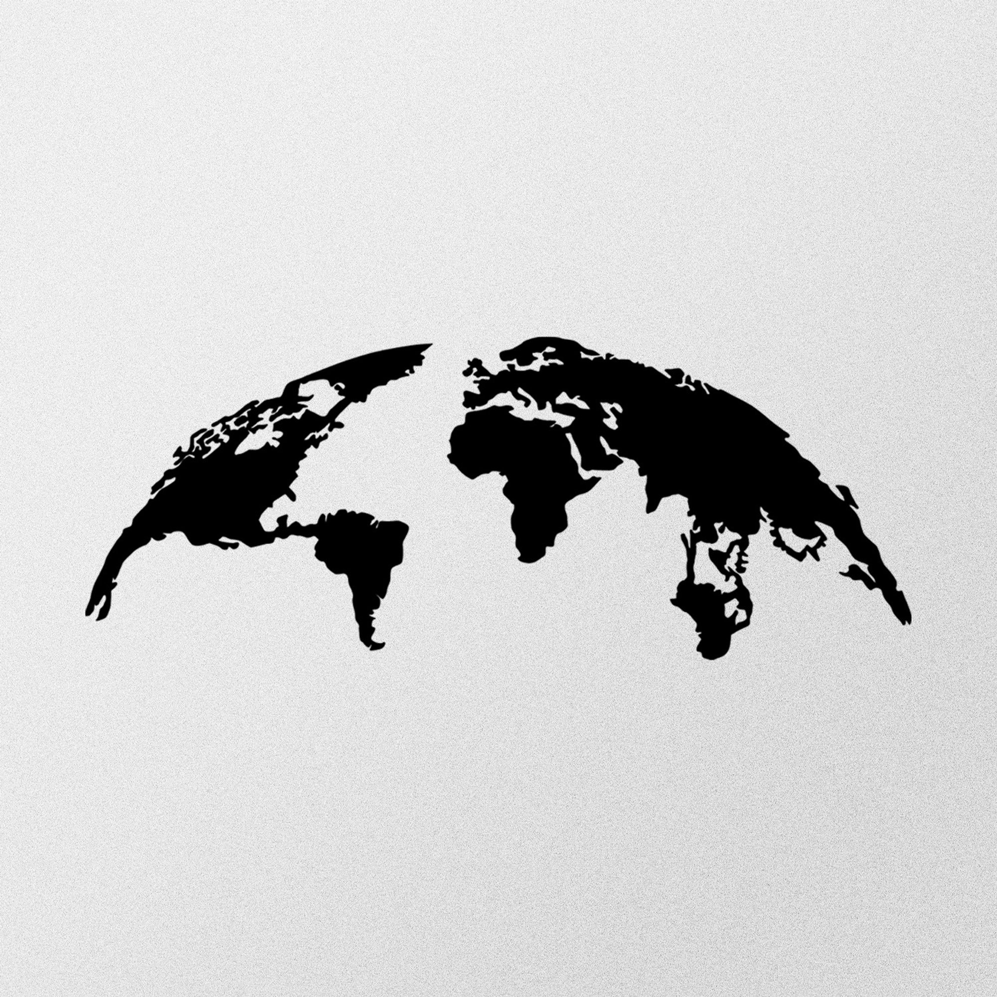 Grande carte du monde, décoration en métal, accessoire mural décoratif en métal Wall addiction vista3