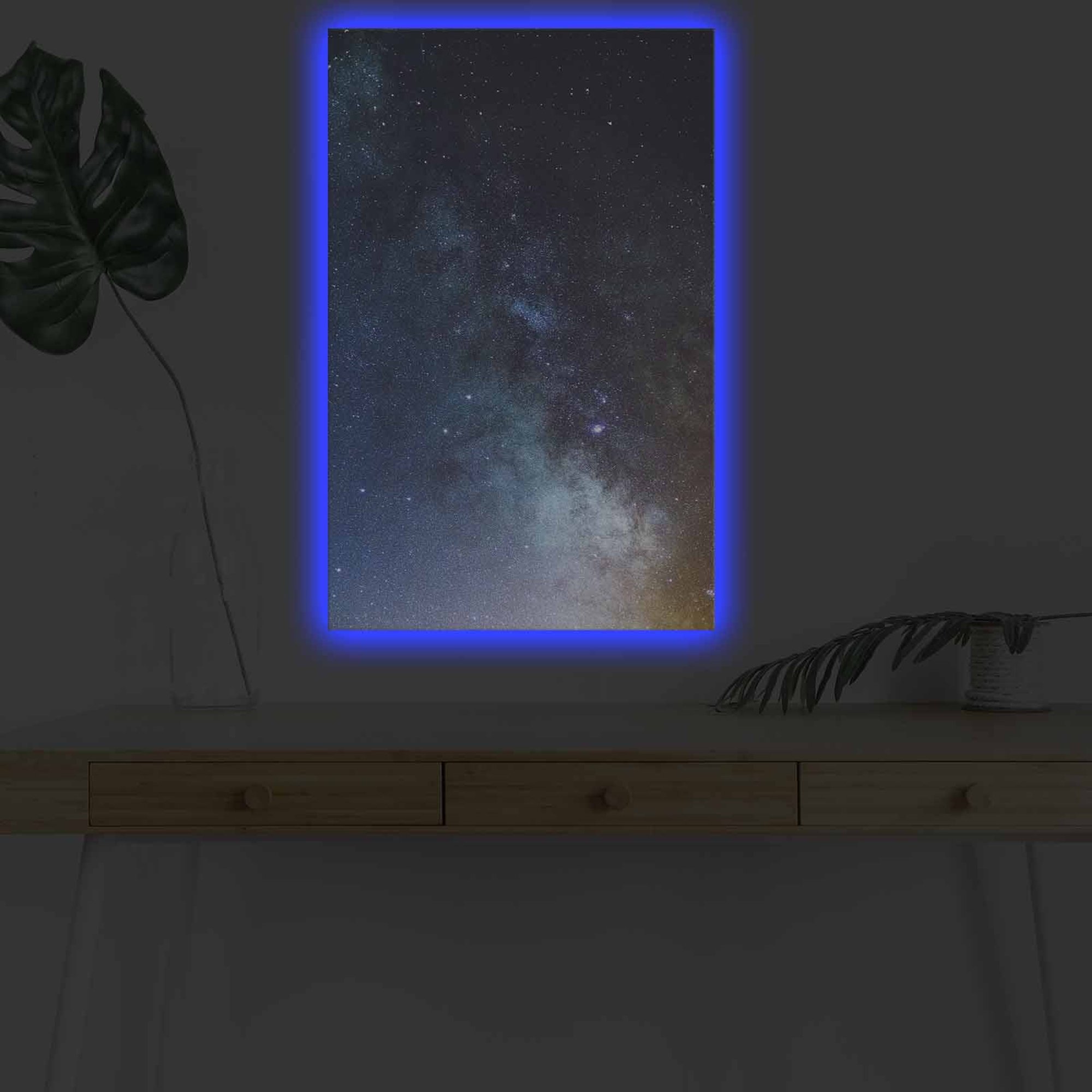 Peinture sur toile éclairée par Led décorative NASA-048Decorative Wall addiction vista2