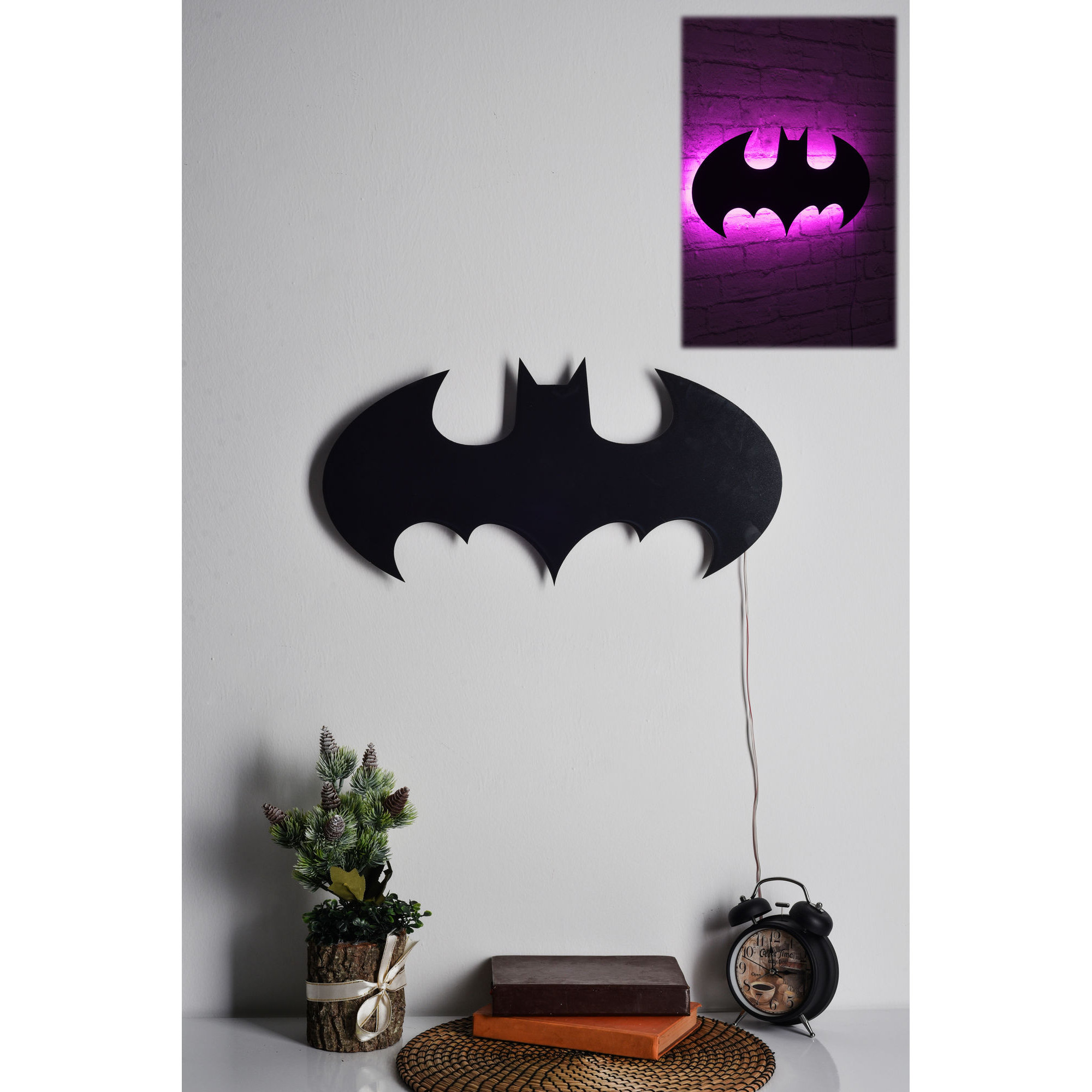 Batman - Iluminación LED decorativa rosa Wall addiction vista0