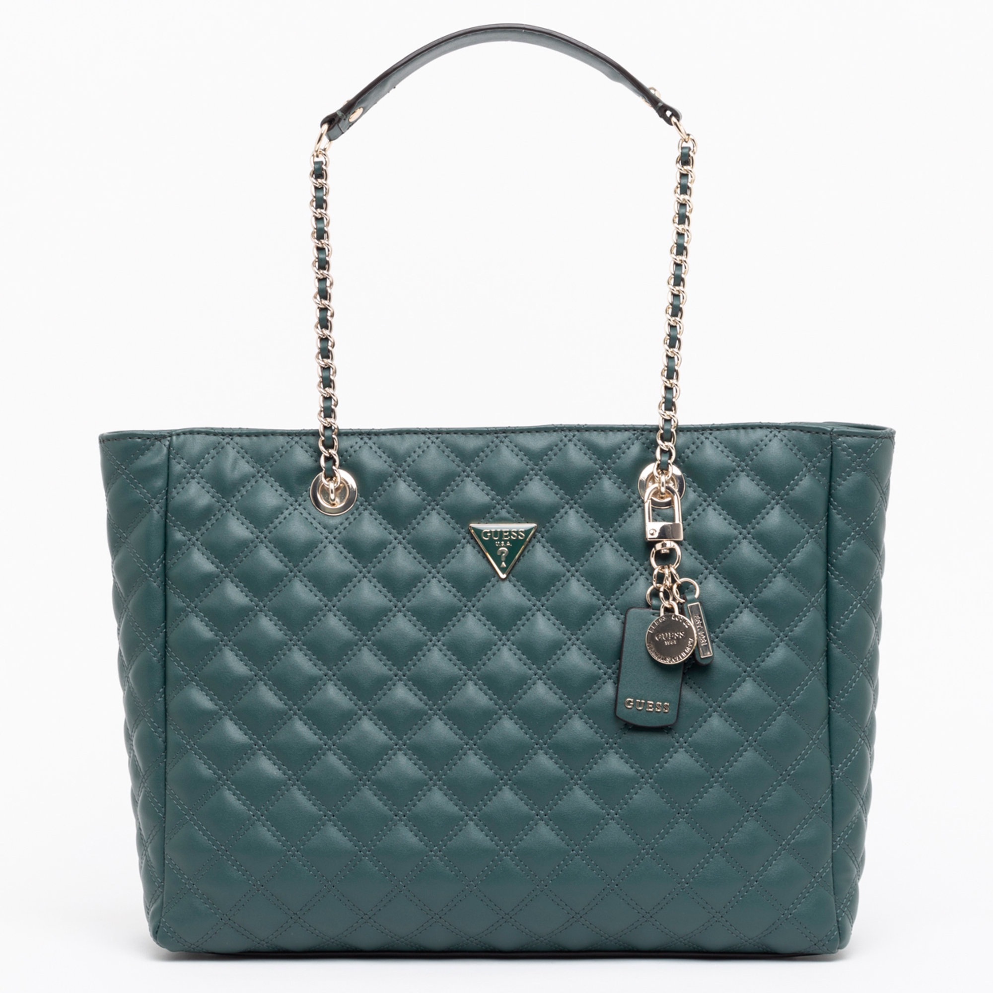 Guess shopper trapuntata Cessily verde scuro Guess  vista0