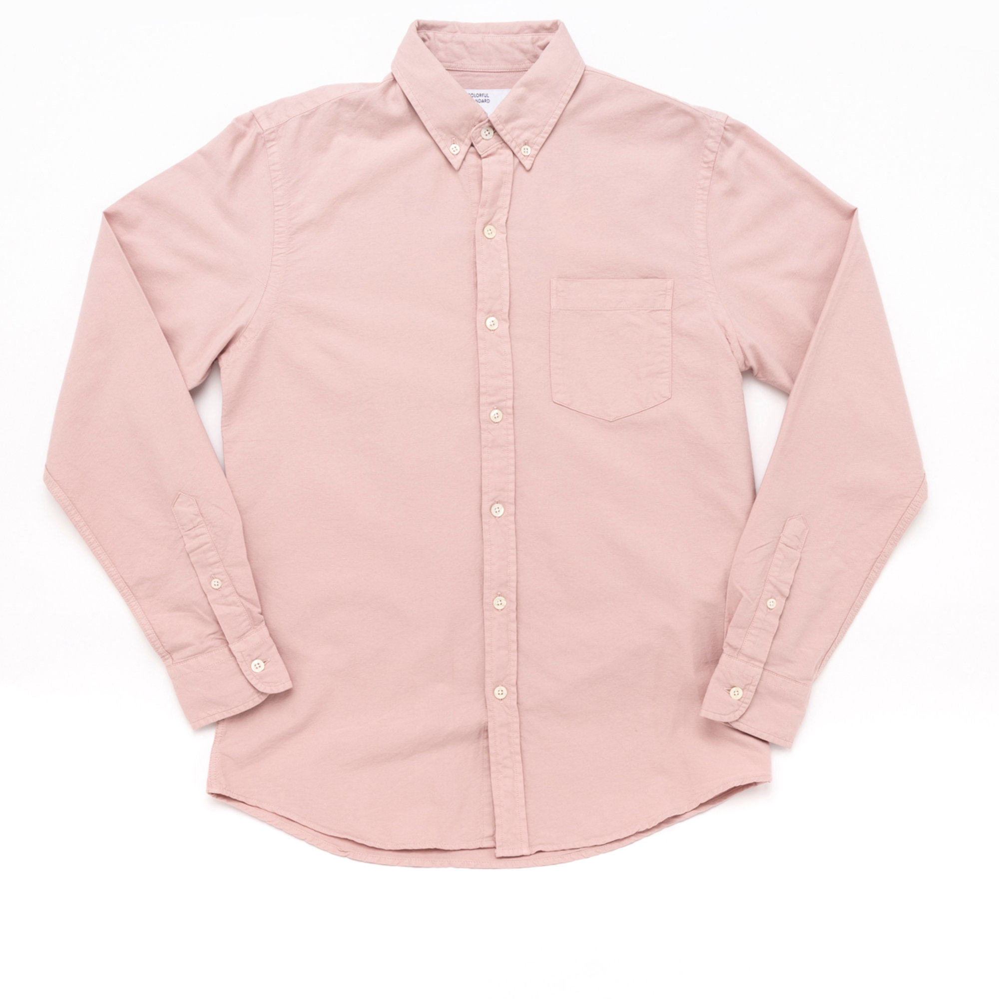 Colorful camicia button down rosa cipria Colorful Standard vista2