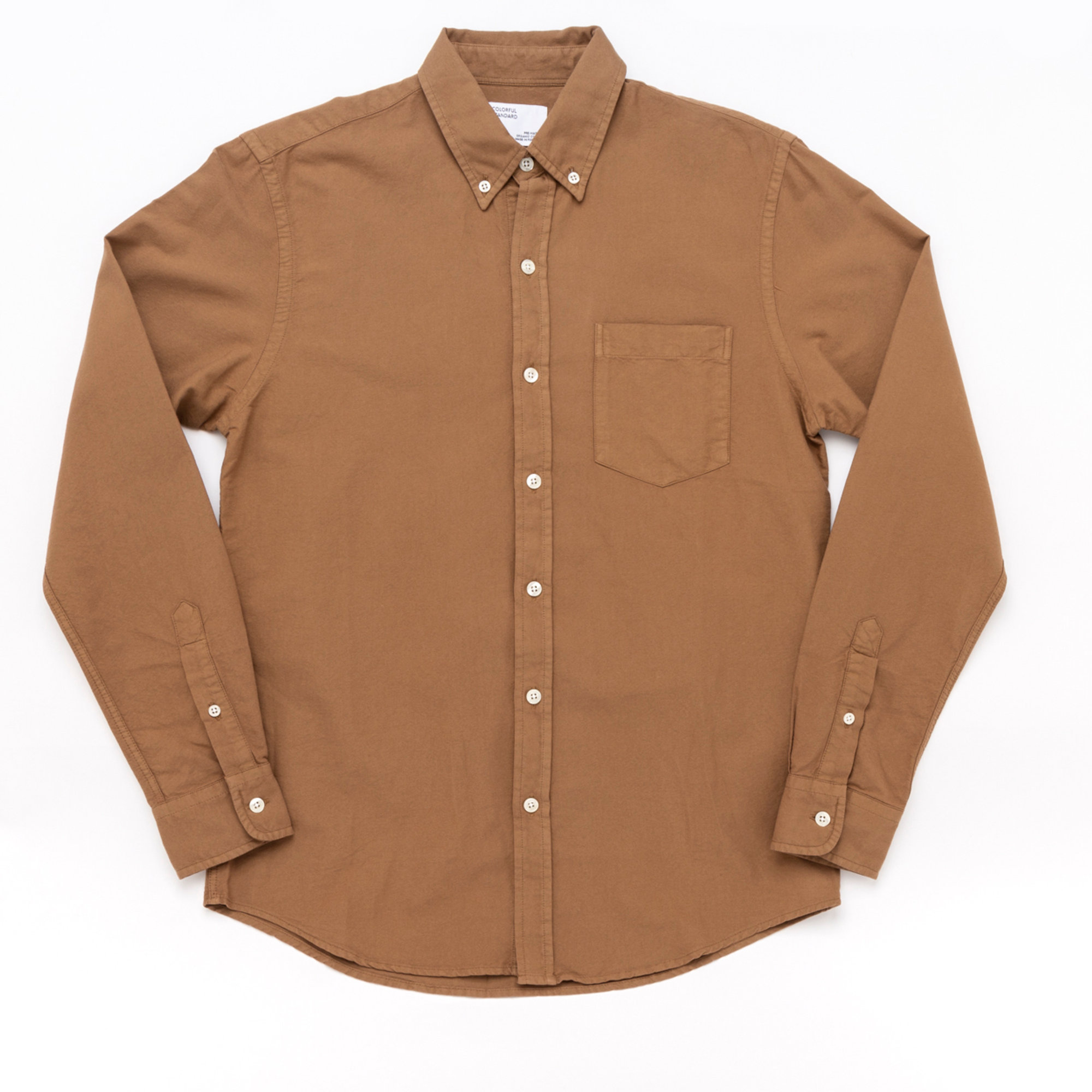 Colorful camicia button down cammello Colorful Standard vista2