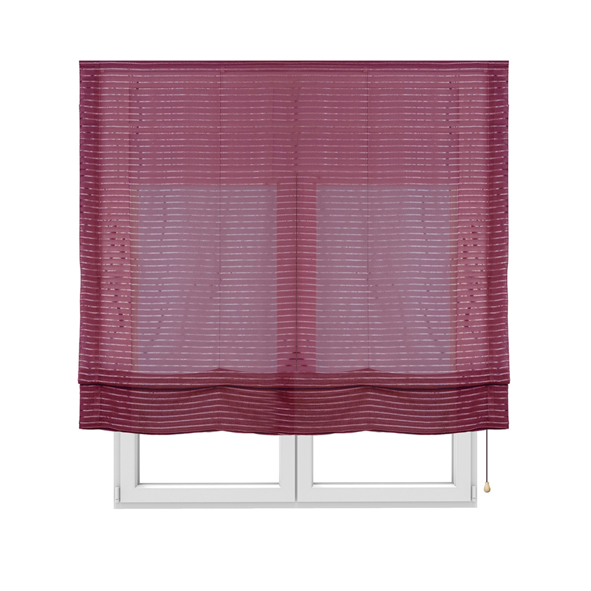 Tenda pacchetto texture strisce prugna Passione tende vista1