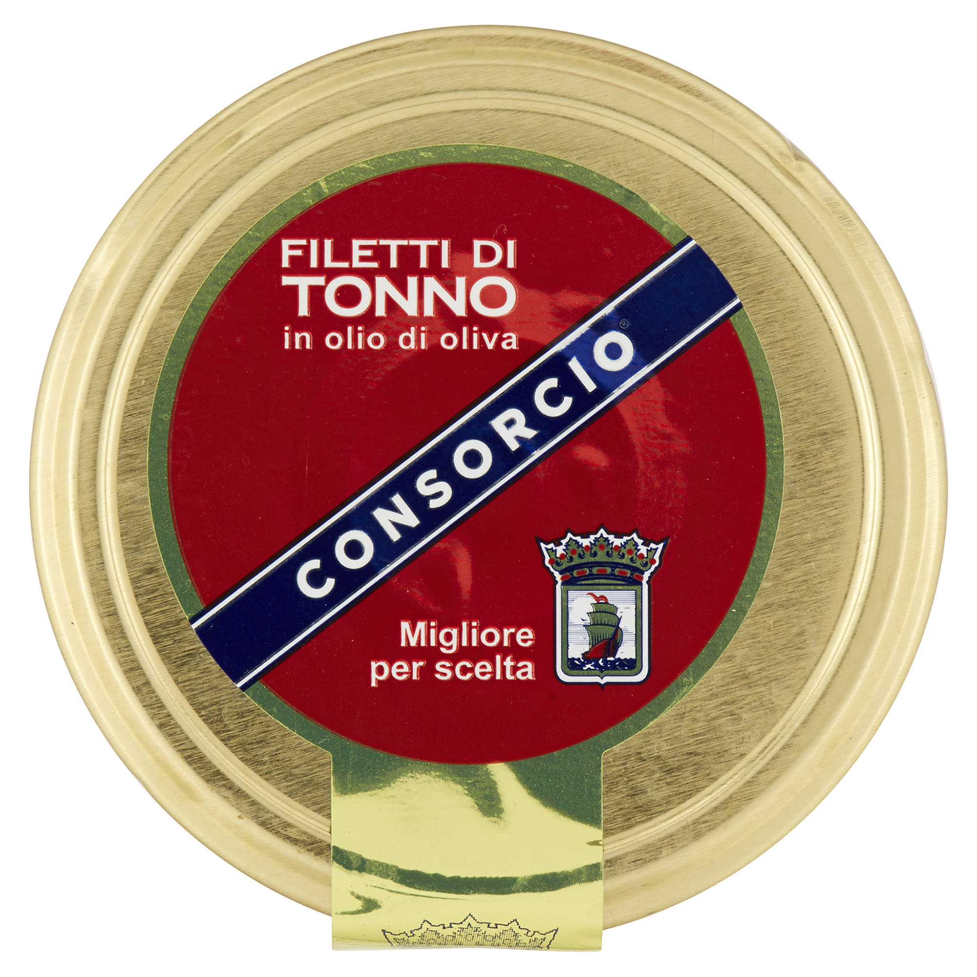 12 vasetti da 400 gr di filetti di tonno in olio d'oliva Consorcio vista1