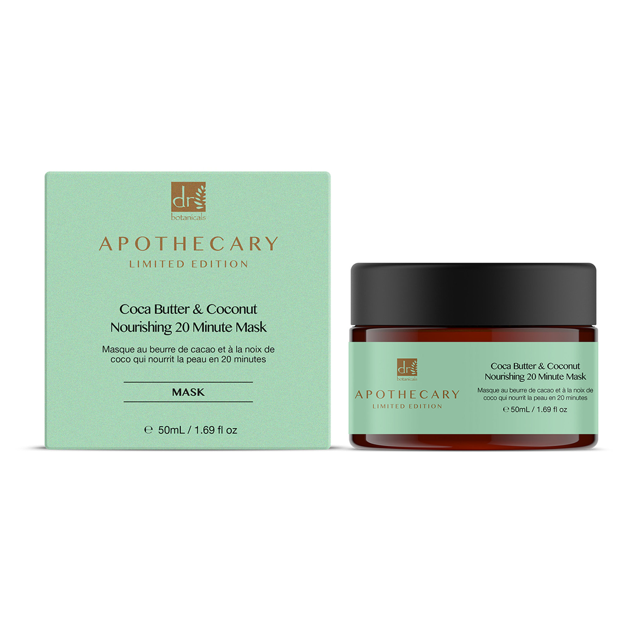 DB Coca Butter & Coconut - Maschera nutriente da 20 minuti, 50 ml Dr. Botanicals vista5