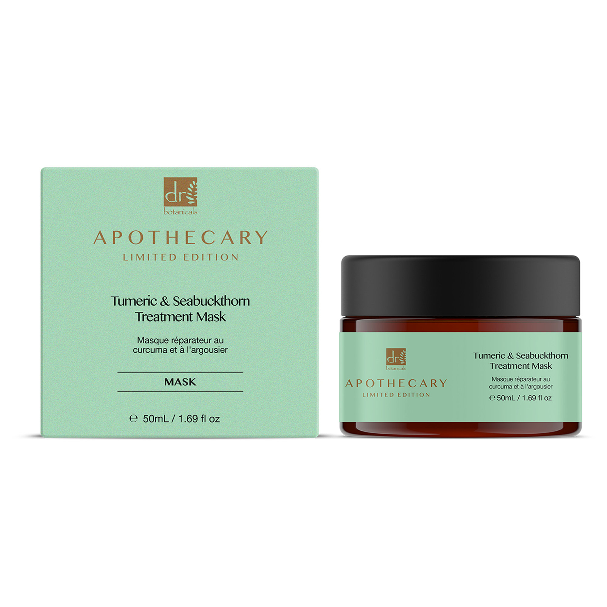 Masque traitant au curcuma et à l'argousier DB - 50 ml Dr. Botanicals vista5