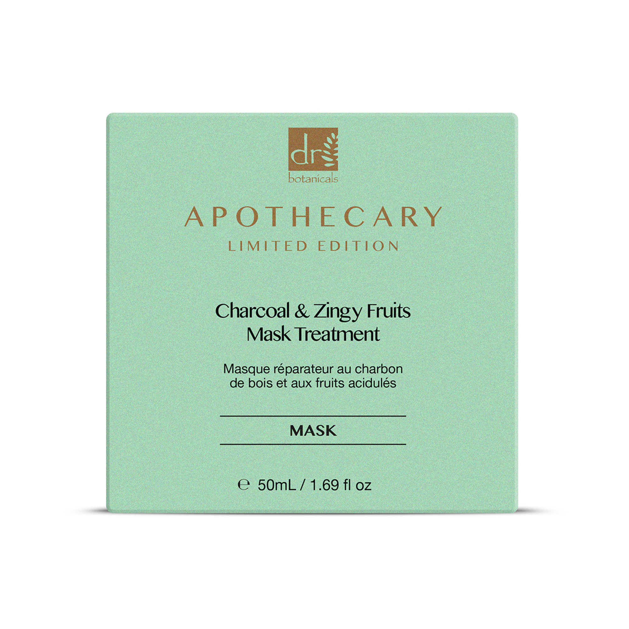 DB Charcoal and Zingy Fruits Mask Treatment - 50 ml Dr. Botanicals vista10