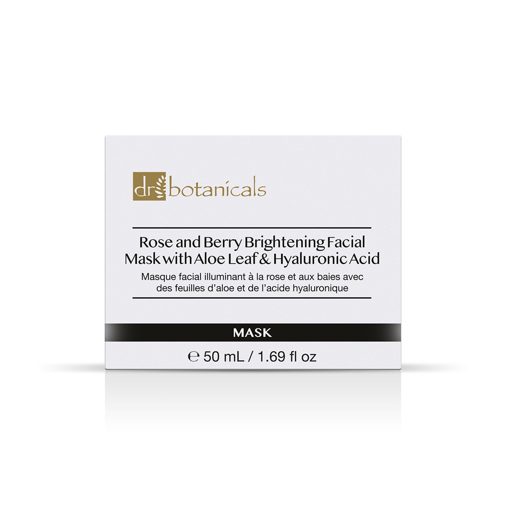 Mascarilla facial iluminadora de rosas y bayas con hoja de aloe y ácido hialurónico, 50 ml Dr. Botanicals vista4